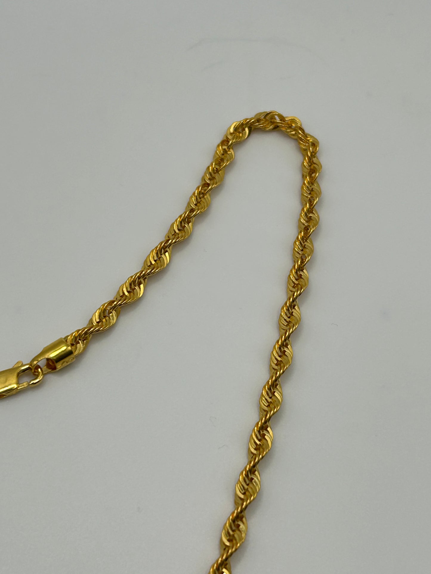 22ct Gold Rope Chain 10.4 grams Hallmarked Hollow