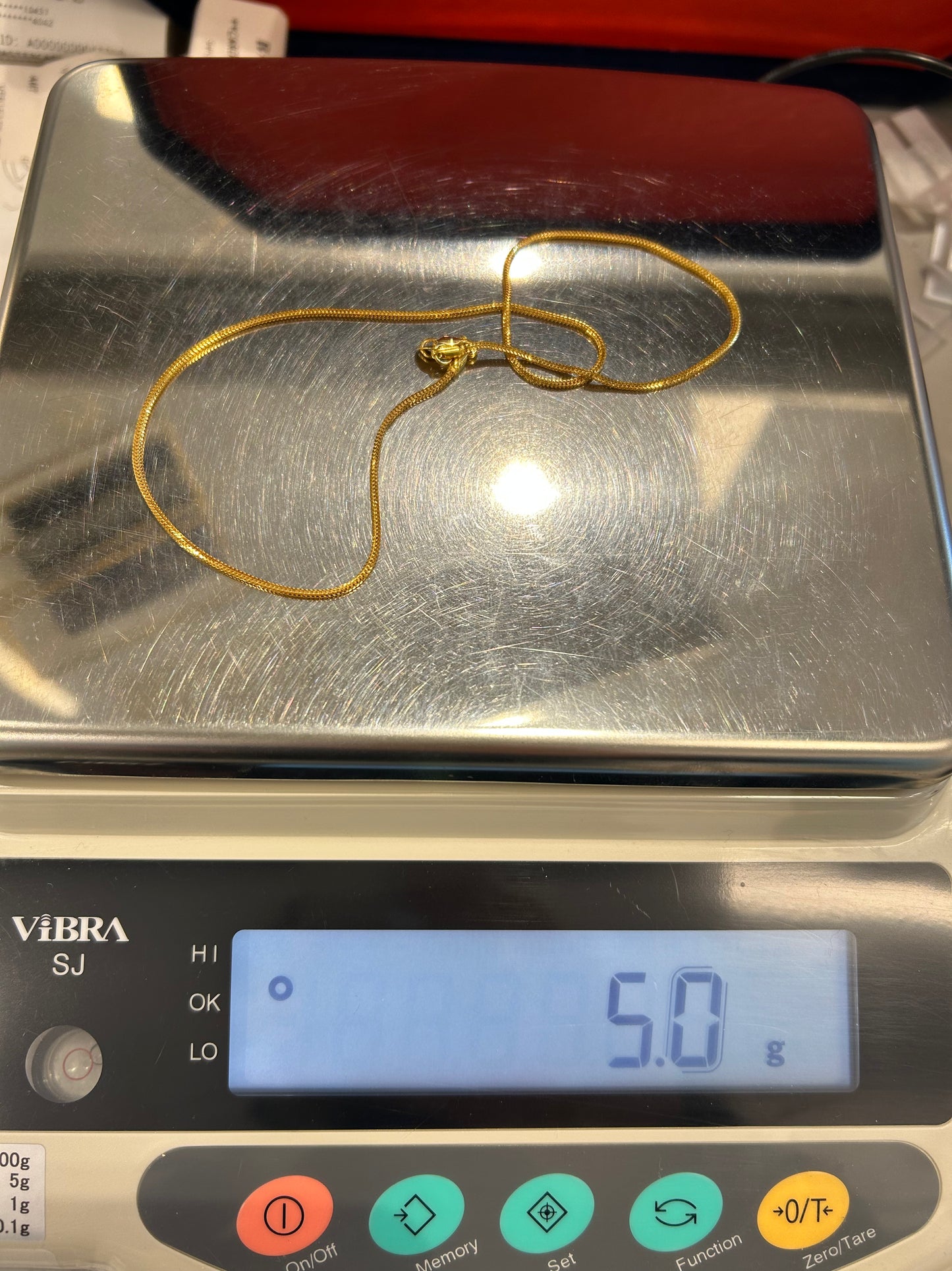 22ct Gold Chain – 5.0g – 16 Inches (Hallmarked)