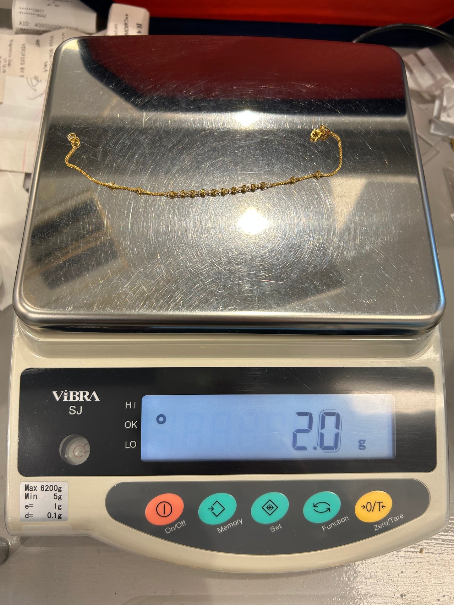 22ct Gold Ladies Bracelet – 2.0g – 7.5 Inches (Hallmarked)