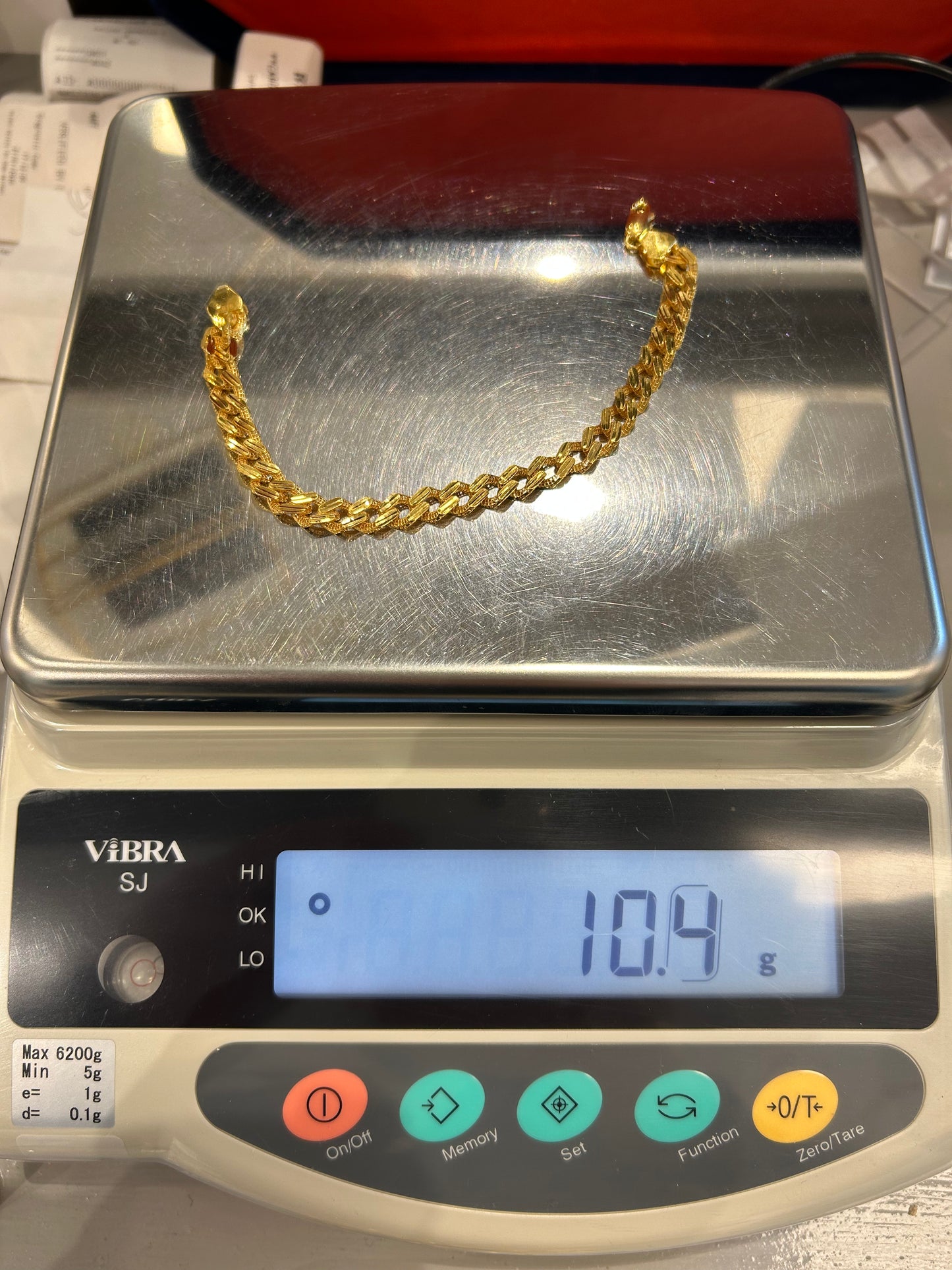 22ct Gold Men’s Bracelet – 10.4g – 8 Inches (Hallmarked)