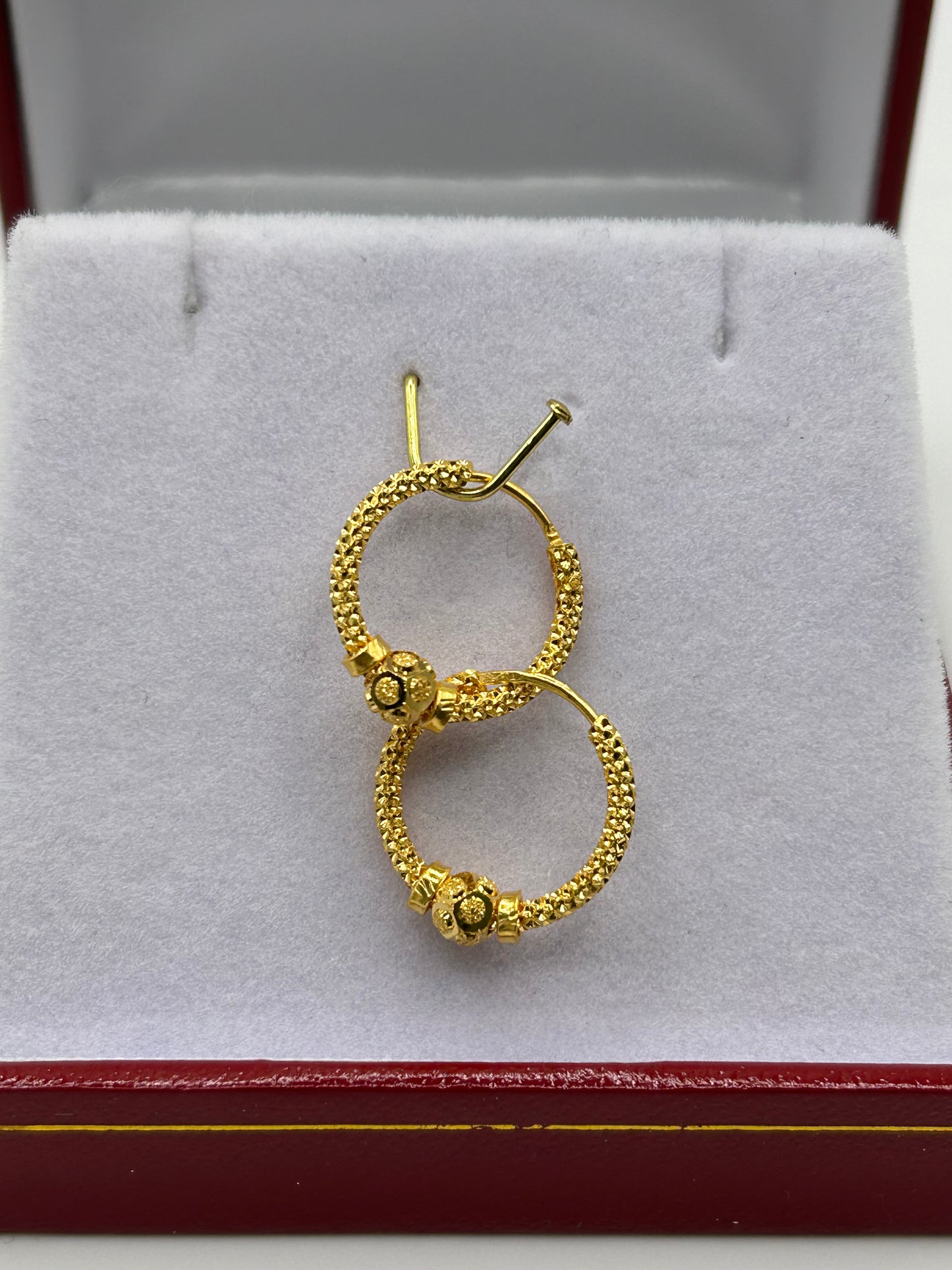 22ct Gold Earrings 1.9 grams Hallmarked