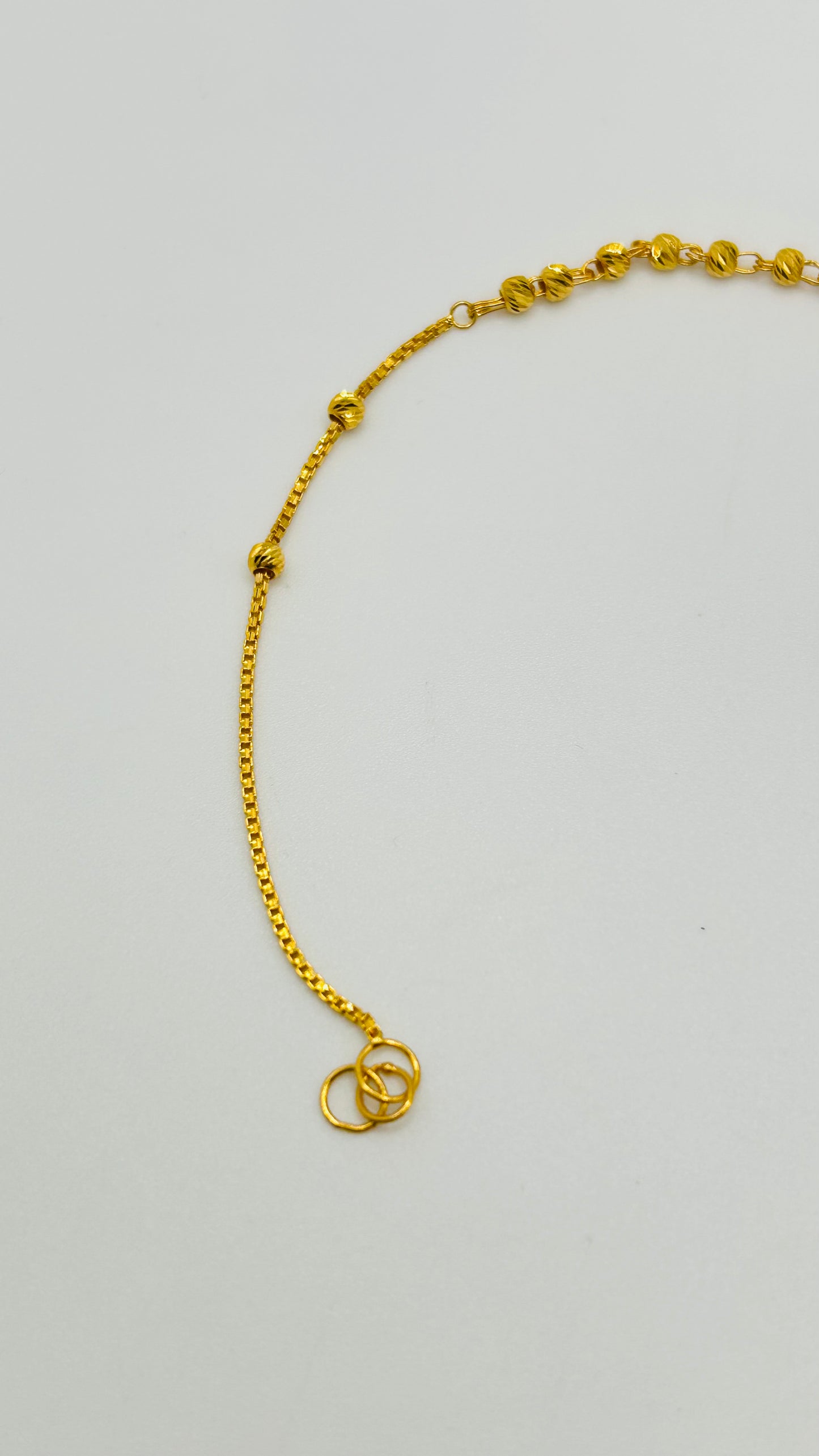 22ct Gold Ladies Bracelet – 2.0g – 7.5 Inches (Hallmarked)