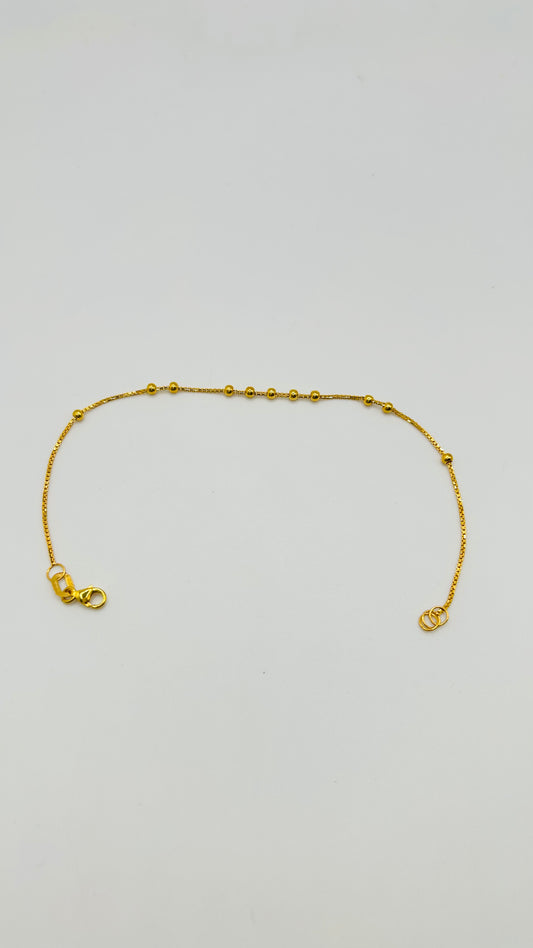 22ct Gold Ladies Bracelet – 2.2g – 7.5 Inches (Hallmarked)