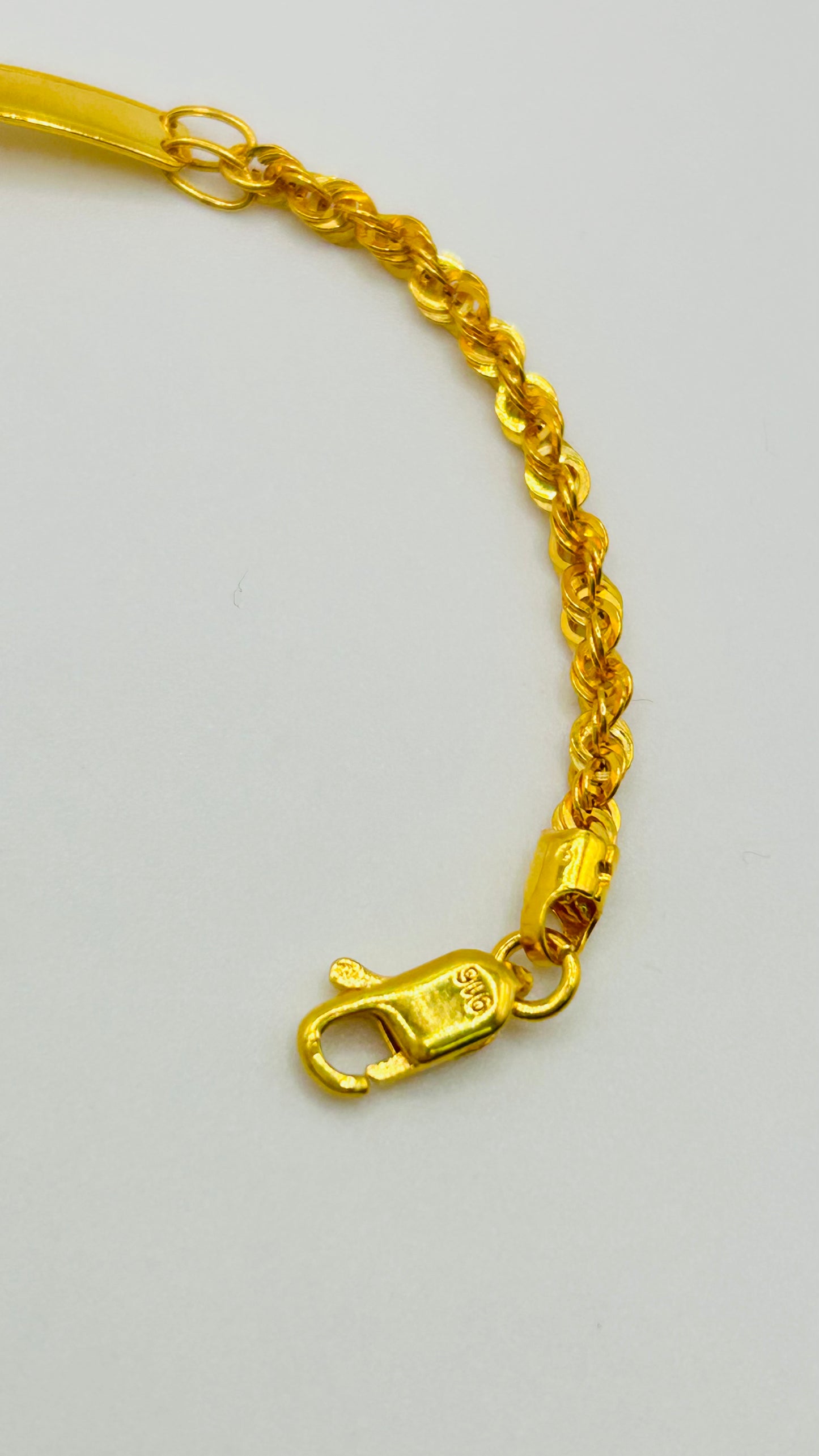 22ct Gold Baby Bracelet – 2.6g – 5 Inches (Hallmarked)
