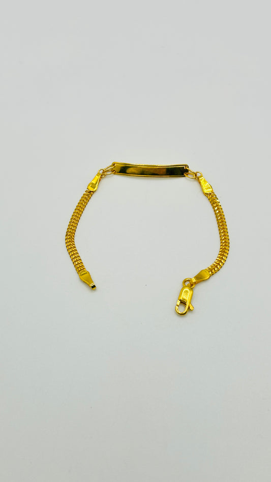 22ct Gold Baby Bracelet – 3.3g – 5 Inches (Hallmarked)