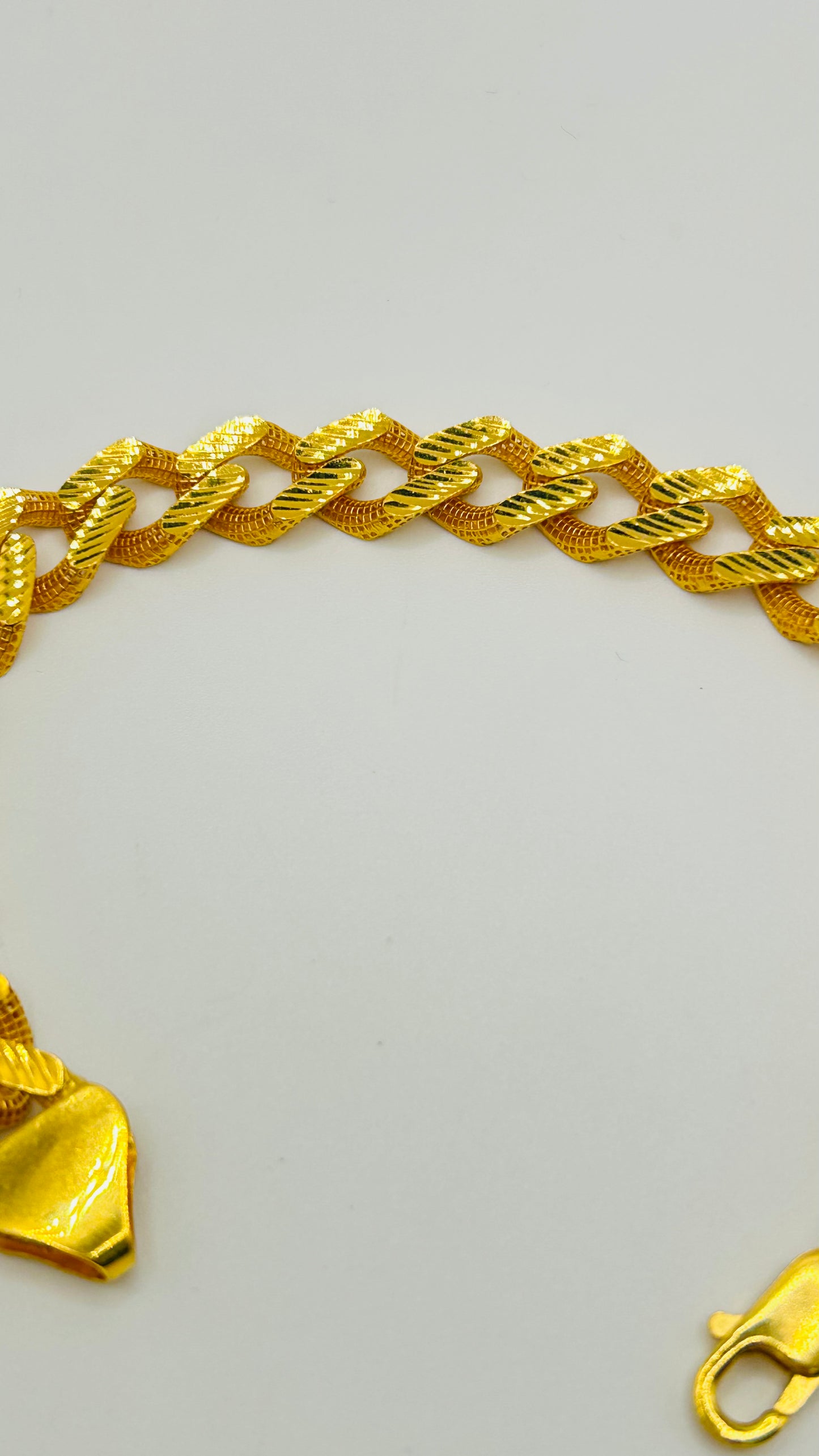 22ct Gold Men’s Bracelet – 16.6g – 8 Inches (Hallmarked)