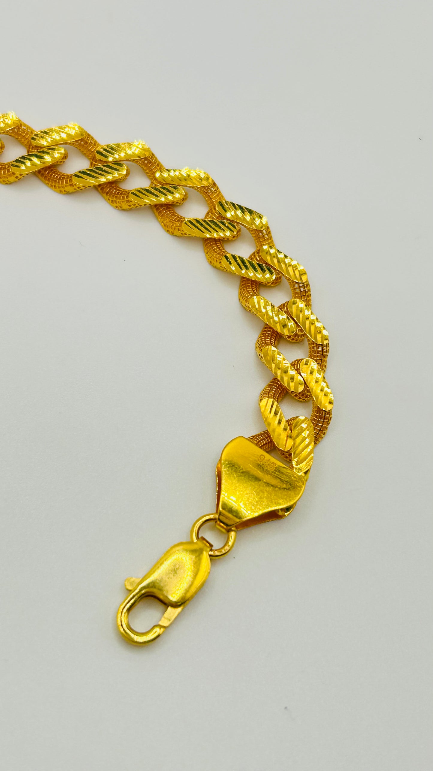 22ct Gold Men’s Bracelet – 16.6g – 8 Inches (Hallmarked)