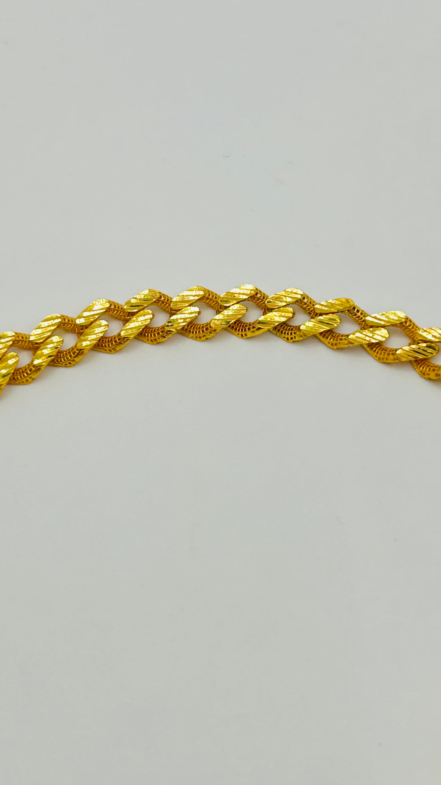 22ct Gold Men’s Bracelet – 10.4g – 8 Inches (Hallmarked)