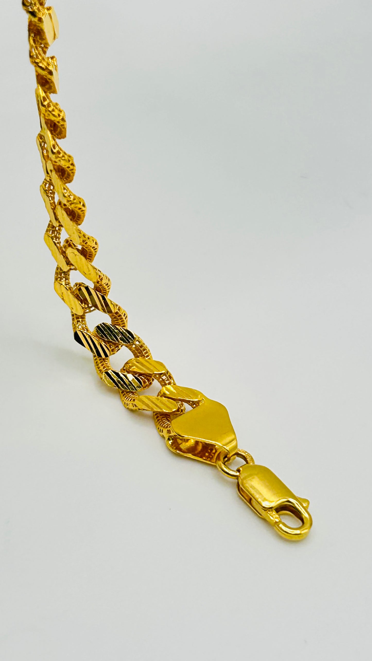 22ct Gold Men’s Bracelet – 10.4g – 8 Inches (Hallmarked)