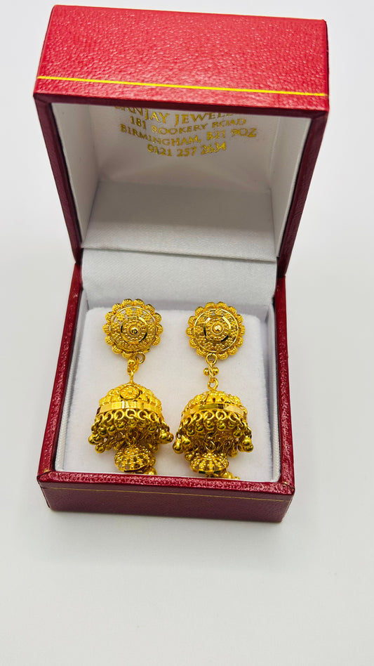 22ct Gold Earrings – 11.6g (Hallmarked)