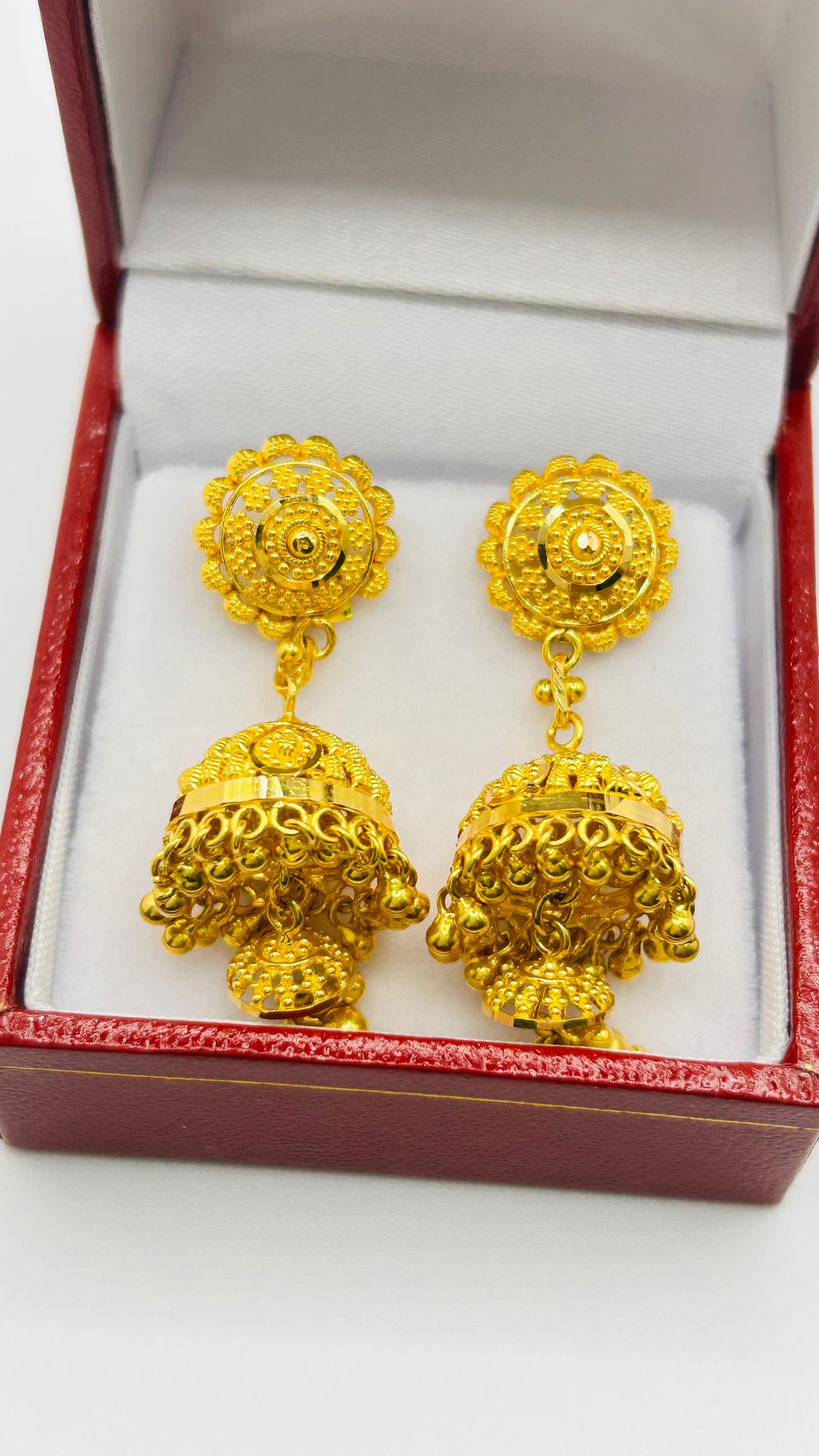 22ct Gold Earrings – 11.6g (Hallmarked)