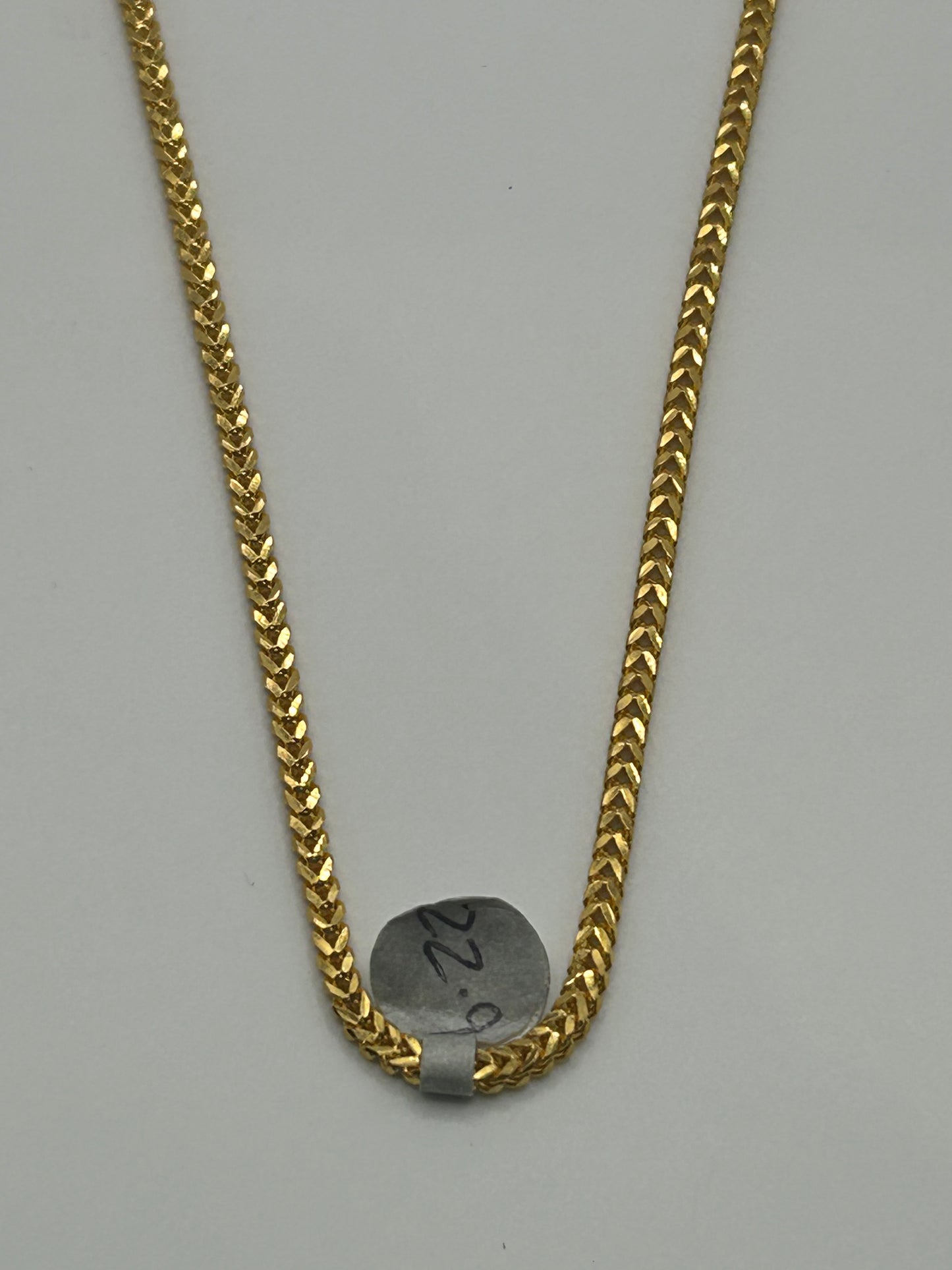 22ct Gold Chain 22.9 grams Hallmarked 20 inch