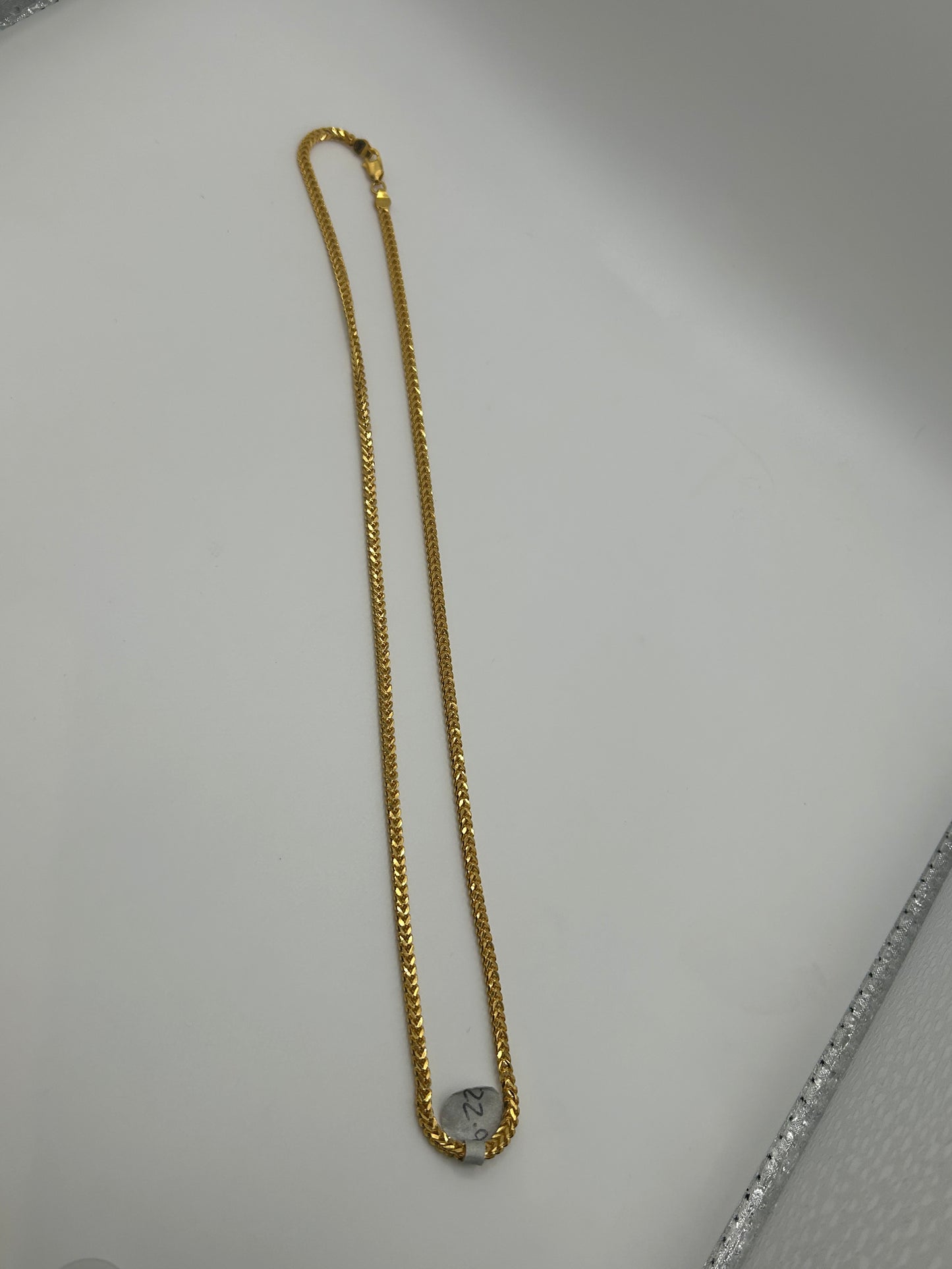 22ct Gold Chain 22.9 grams Hallmarked 20 inch