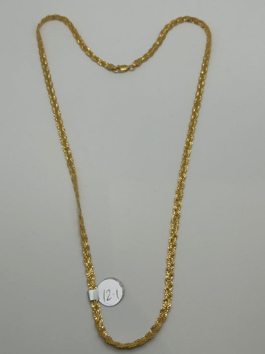 22ct Gold Chain - 12.2 grams, Hallmarked 22inch