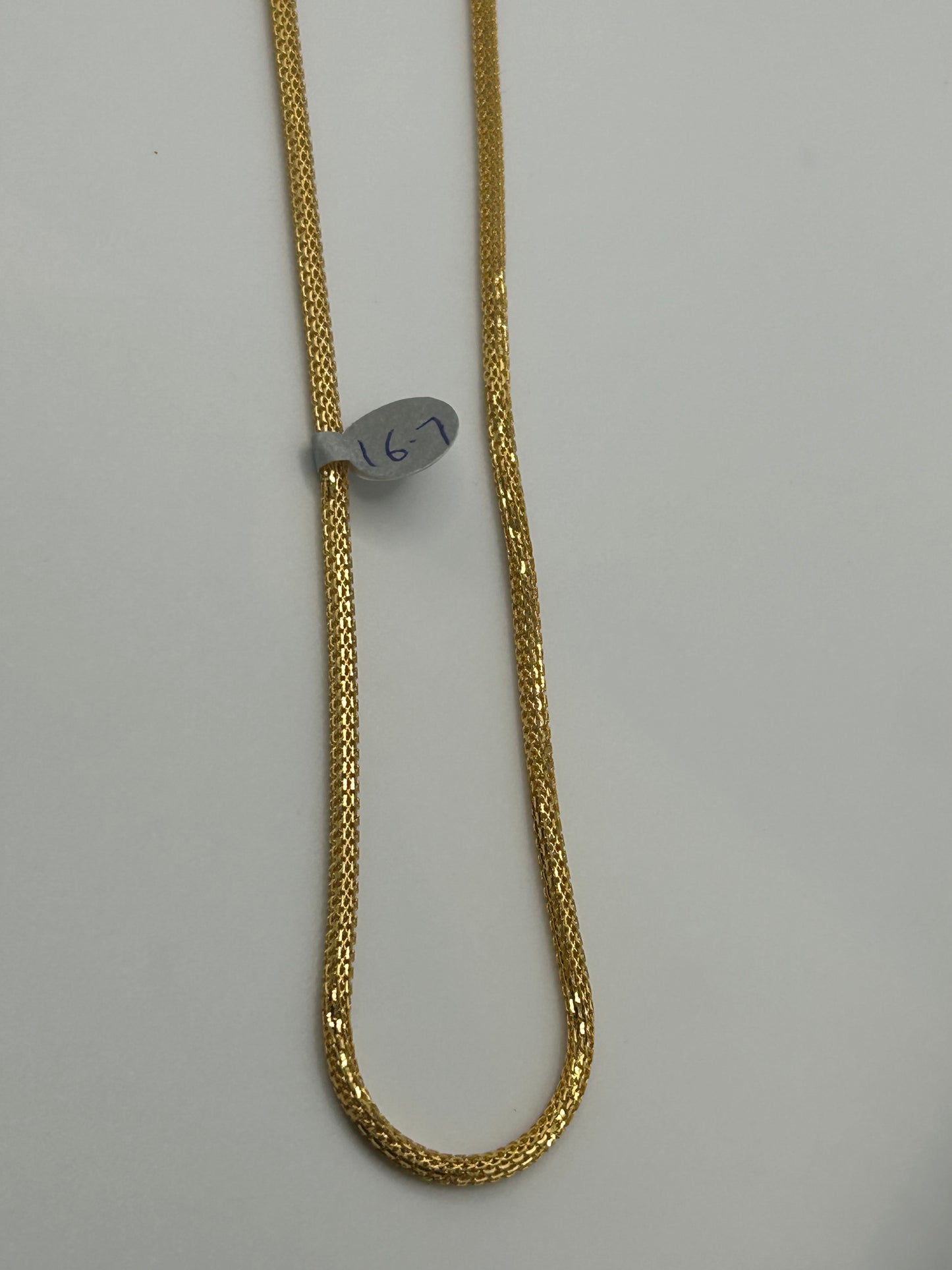 22ct Gold Chain - 16.7 grams, Hallmarked 20inch