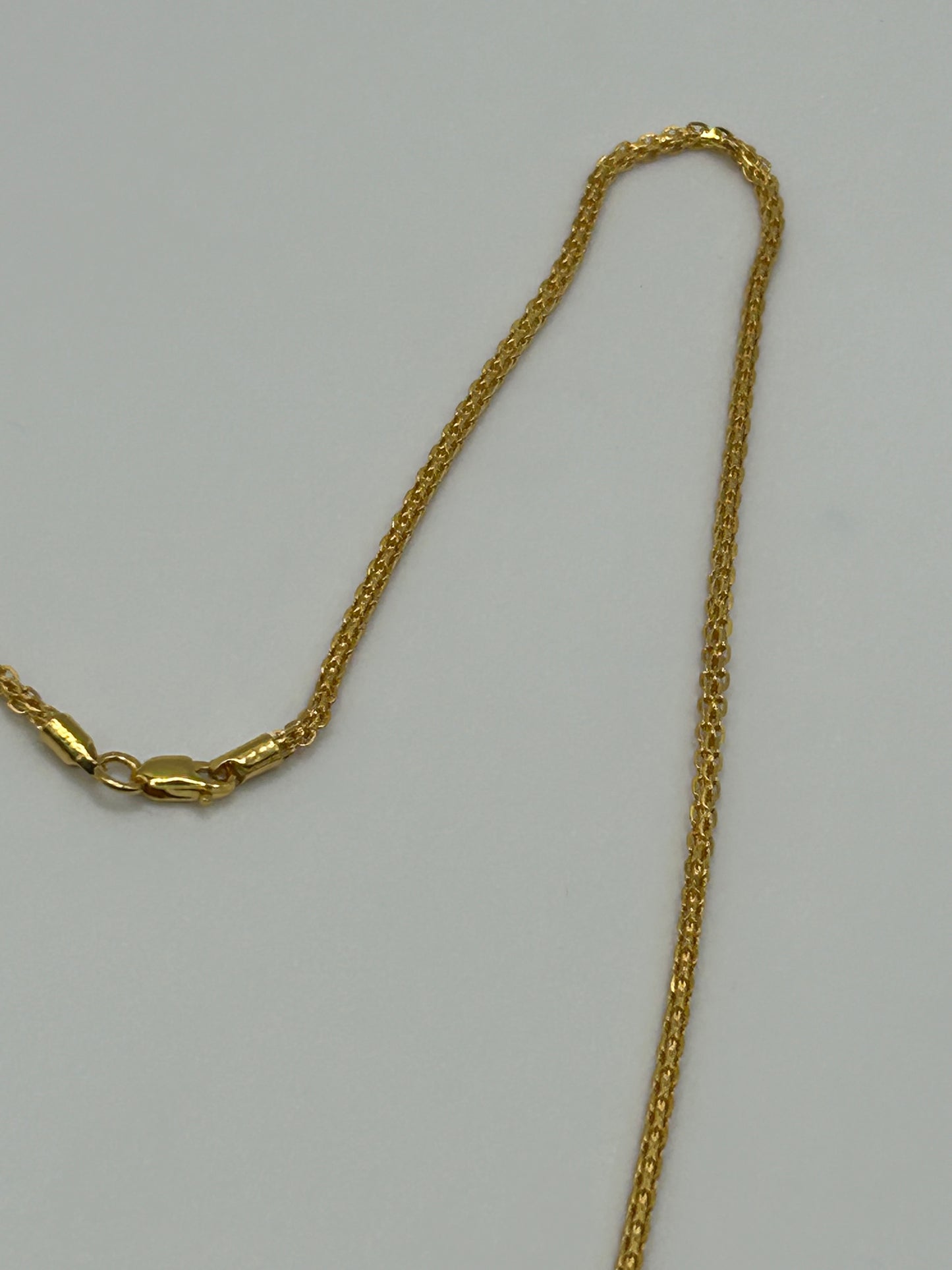 22ct Gold Chain - 7.4 grams, Hallmarked 20 inch