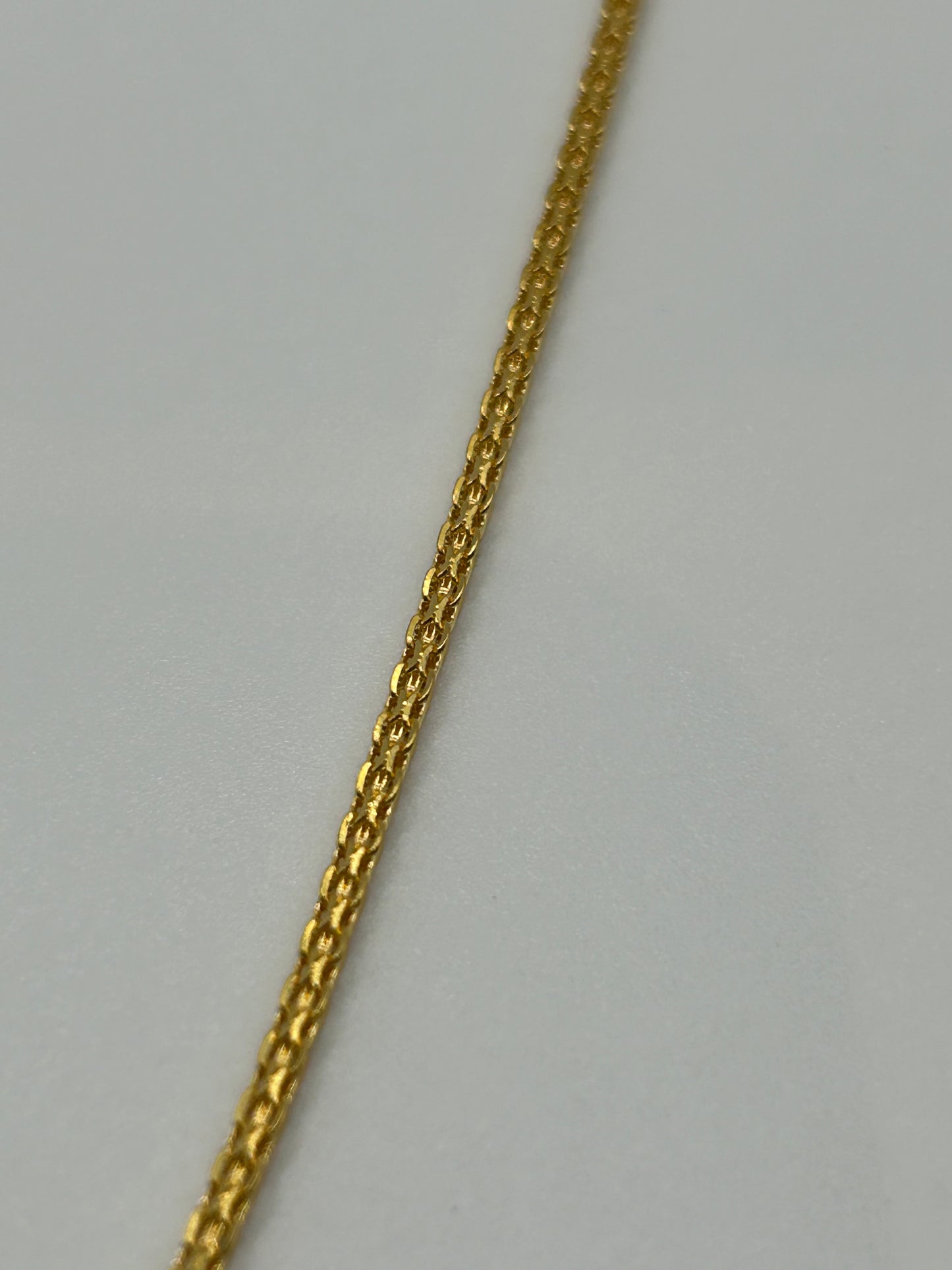 22ct Gold Chain - 7.4 grams, Hallmarked 20 inch