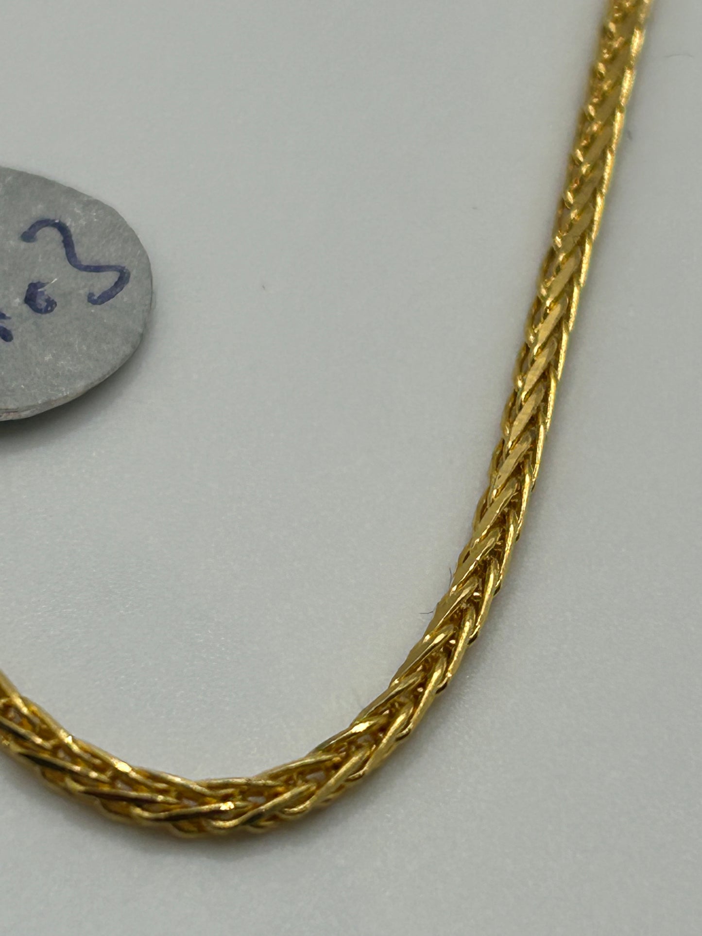 22ct Gold Chain 11.3 grams Hallmarked 20 inch