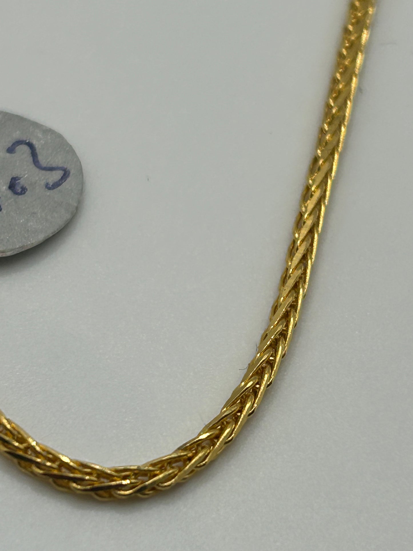 22ct Gold Chain 11.3 grams Hallmarked 20 inch