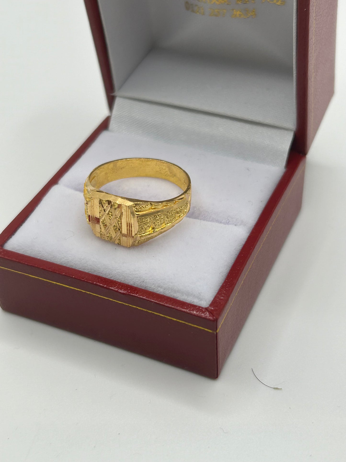 22ct Gold Men's Ring 4.3 grams Size Q Hallmarked