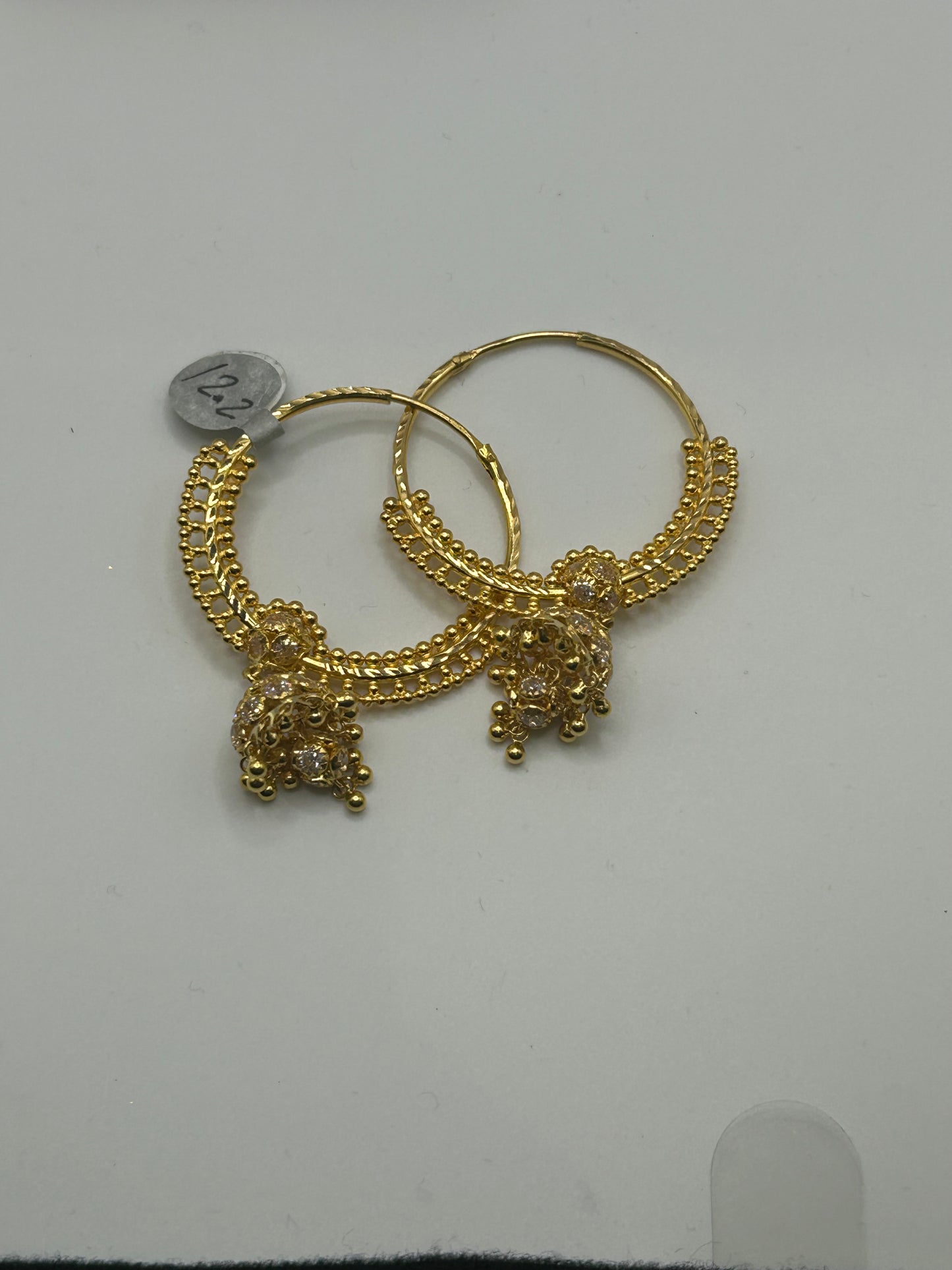 22ct Gold Earrings 12.2 grams Hallmarked