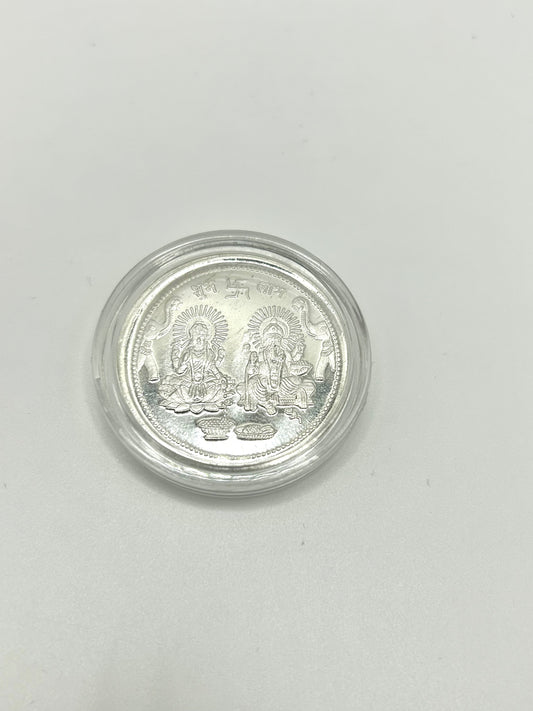 Diwali Silver Coin 10.0 grams Fine Silver 999.