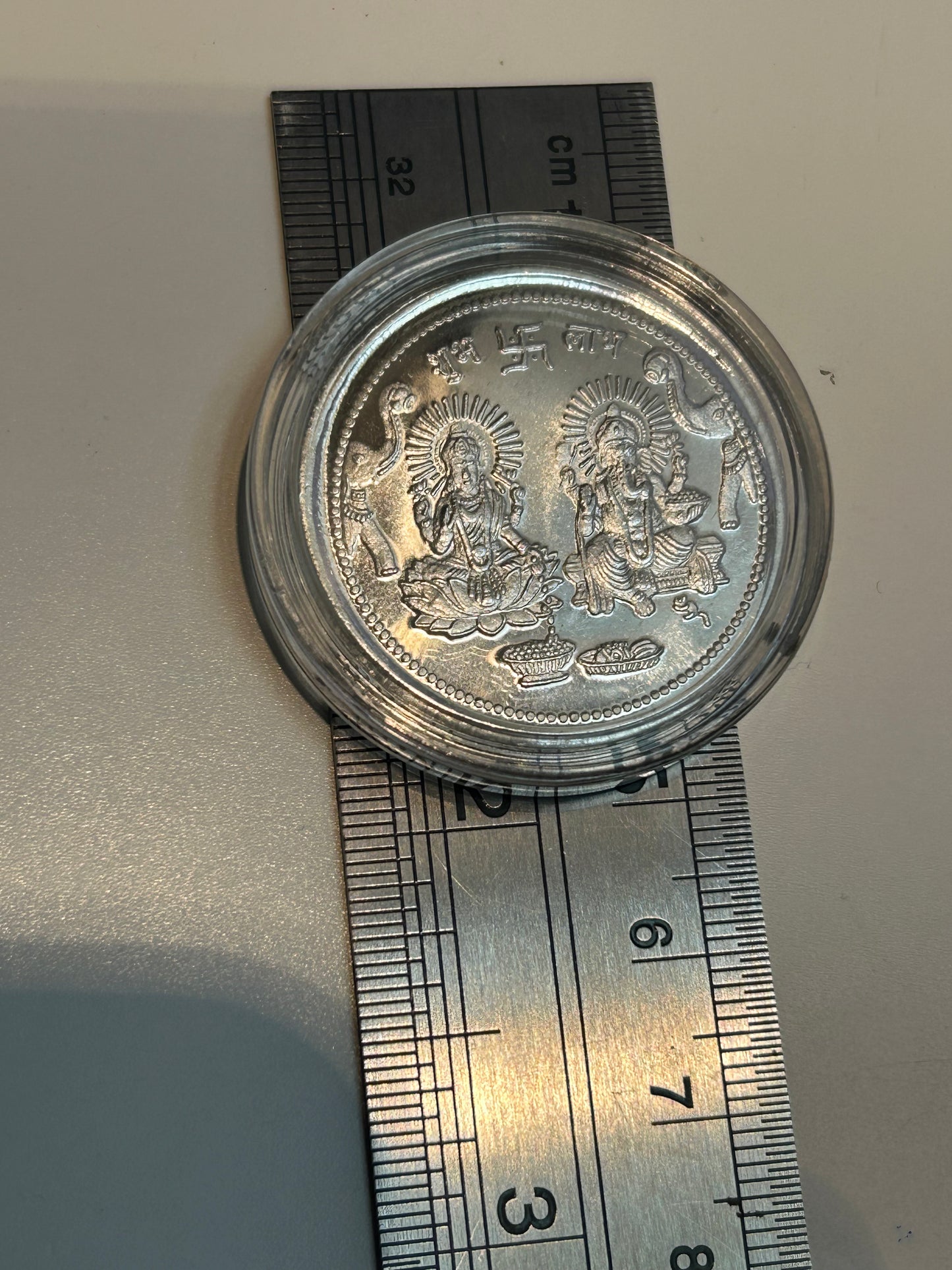 Diwali Silver Coin 10.0 grams Fine Silver 999.