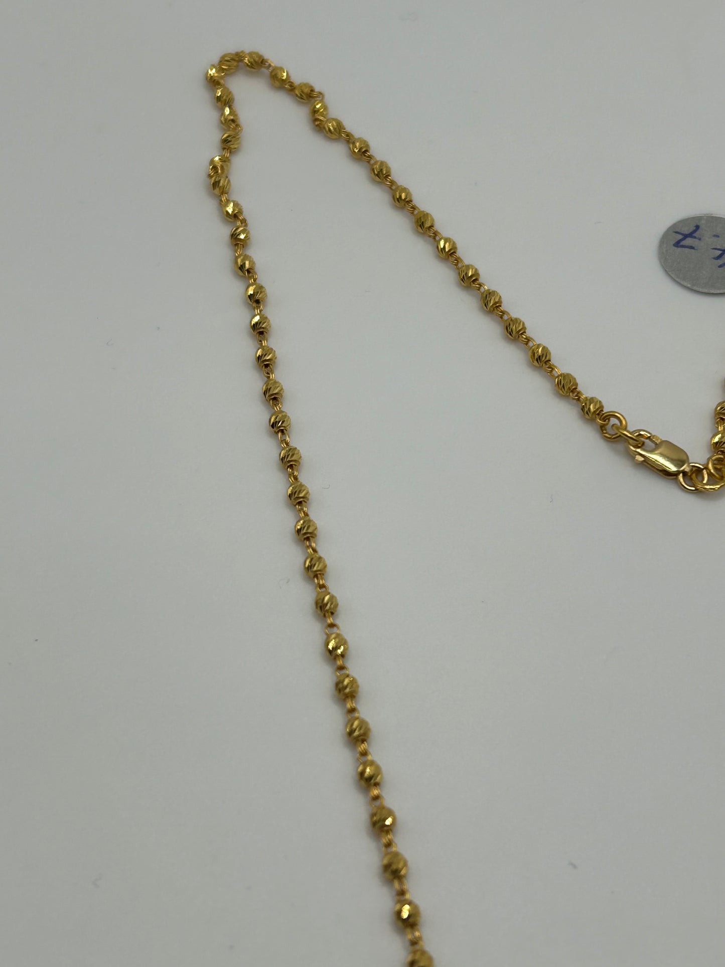 22ct Gold Mala Chain - 14.6 Grams, 22 Inches Hallmarked