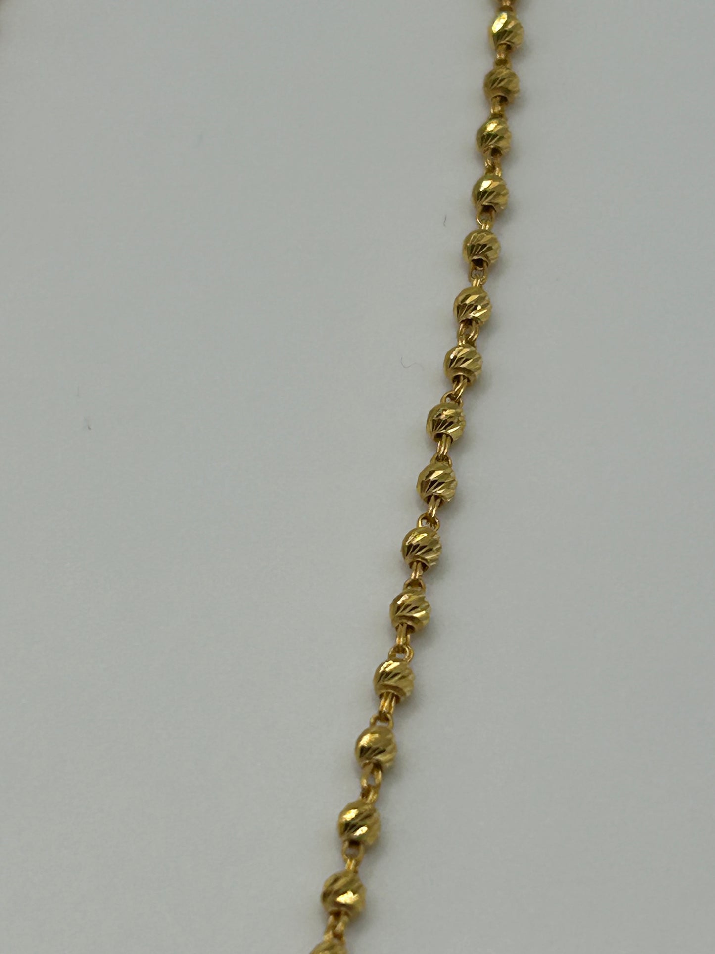 22ct Gold Mala Chain - 14.6 Grams, 22 Inches Hallmarked