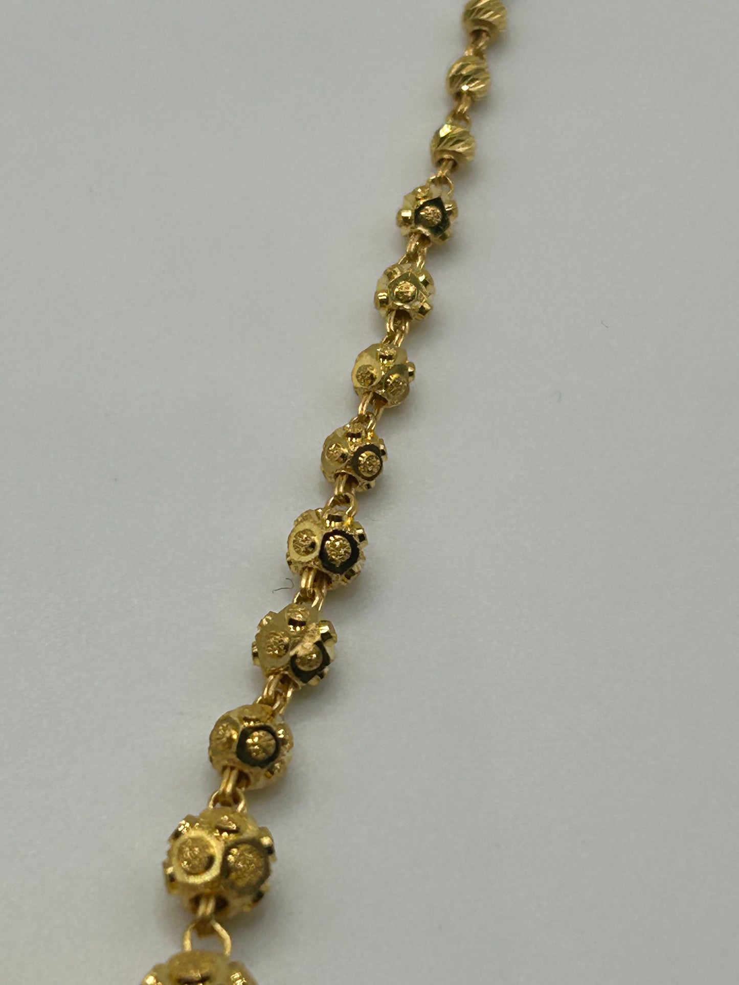 22ct Gold Mala Chain - 14.6 Grams, 22 Inches Hallmarked