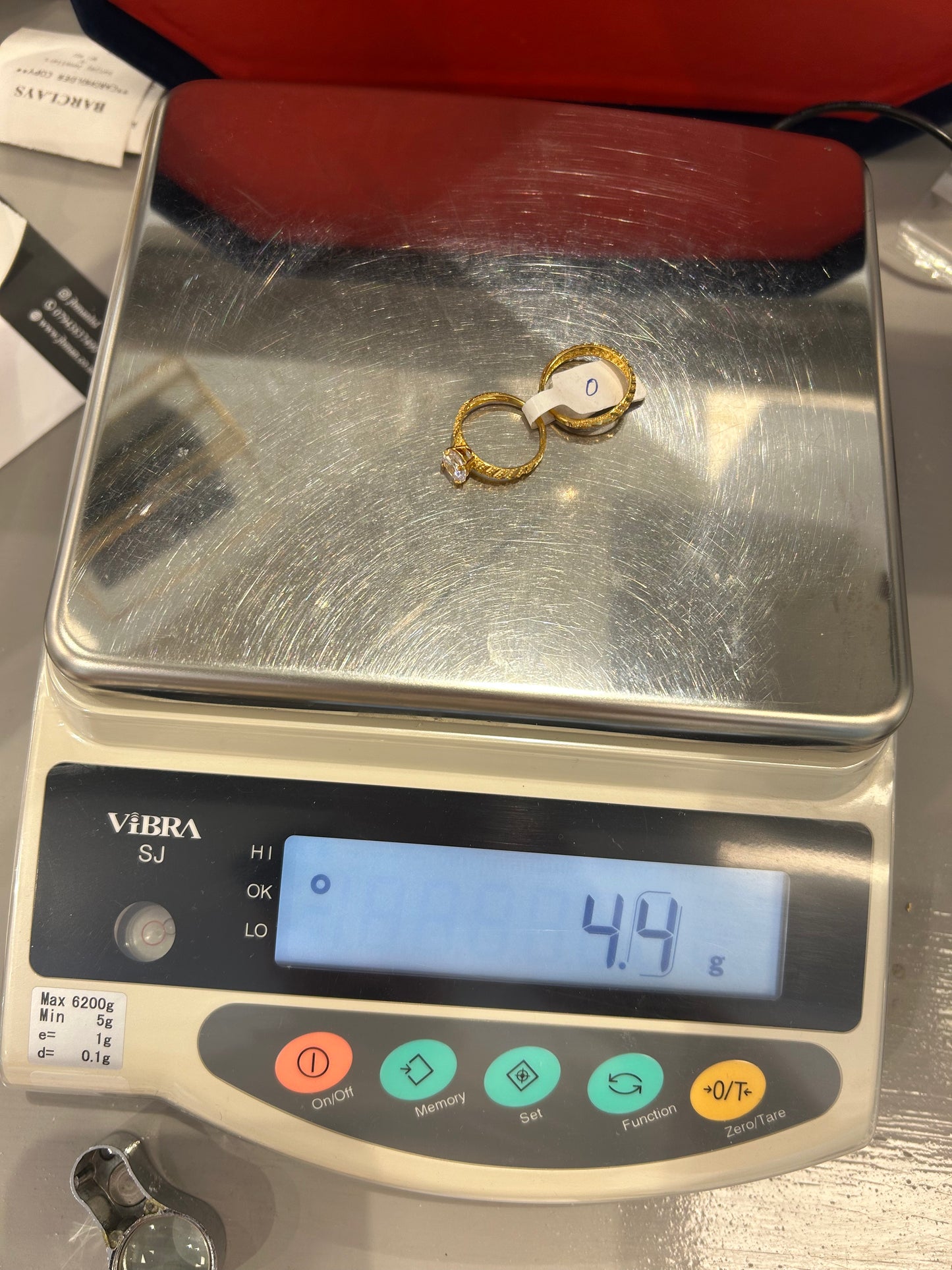 22ct Gold Ladies' Double Set Ring – 4.4g – Size O (Hallmarked)