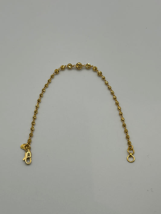 22ct Gold Bracelet - 4.4 grams, 7 inches (Hallmarked):