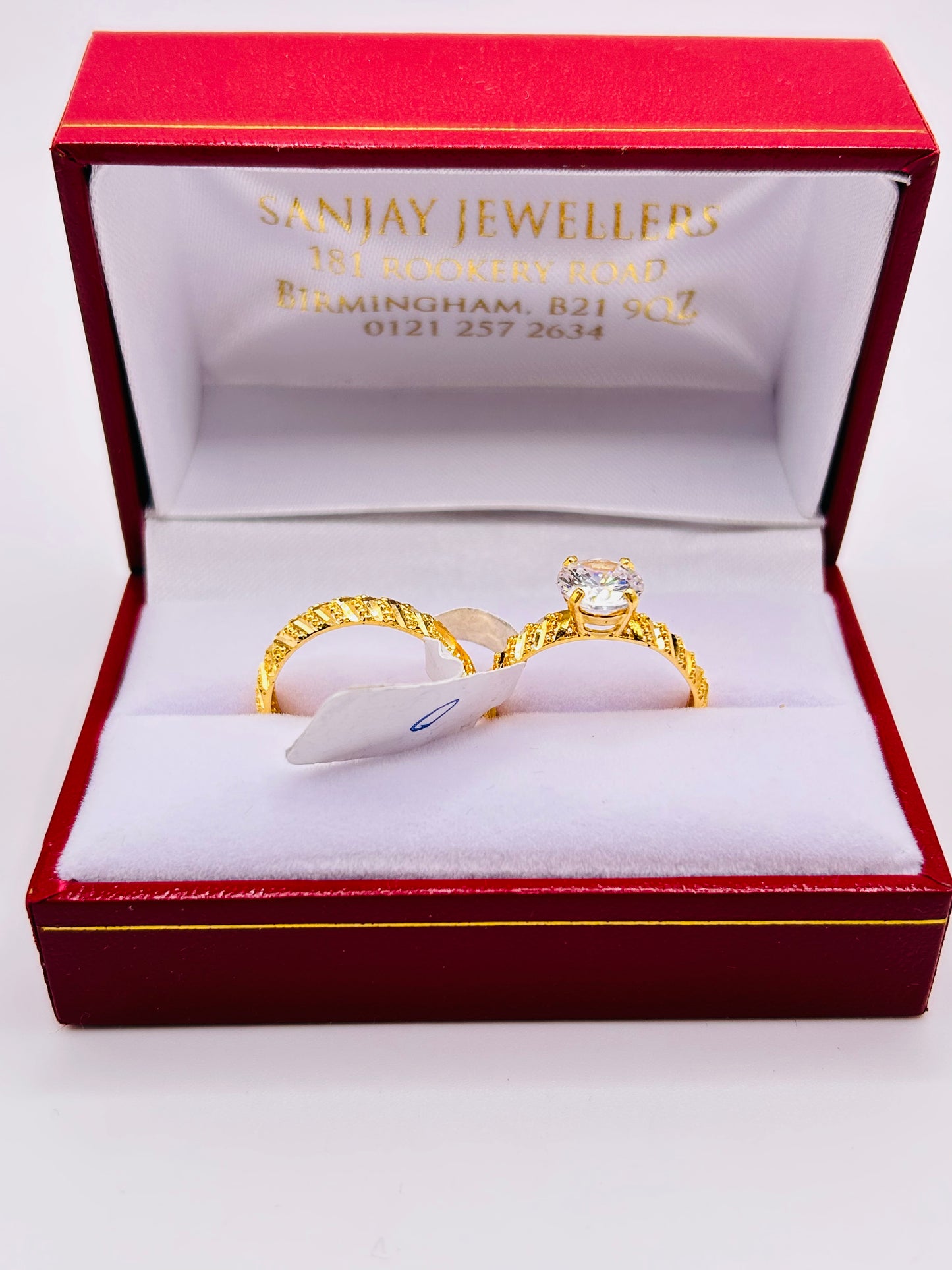 22ct Gold Ladies' Double Set Ring – 4.4g – Size O (Hallmarked)