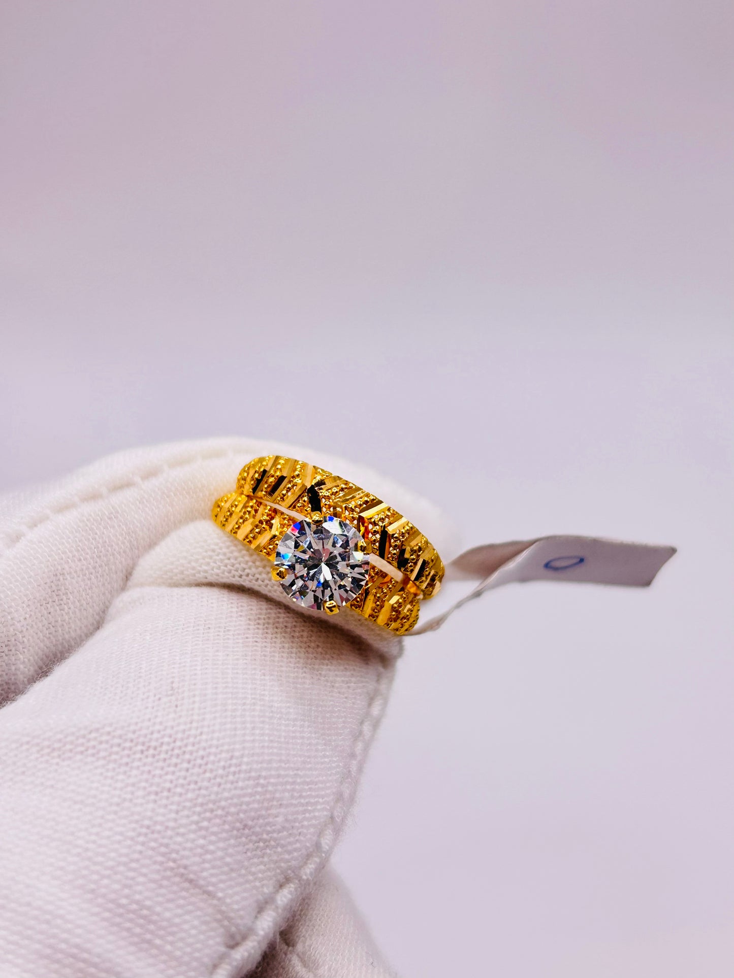 22ct Gold Ladies' Double Set Ring – 4.4g – Size O (Hallmarked)