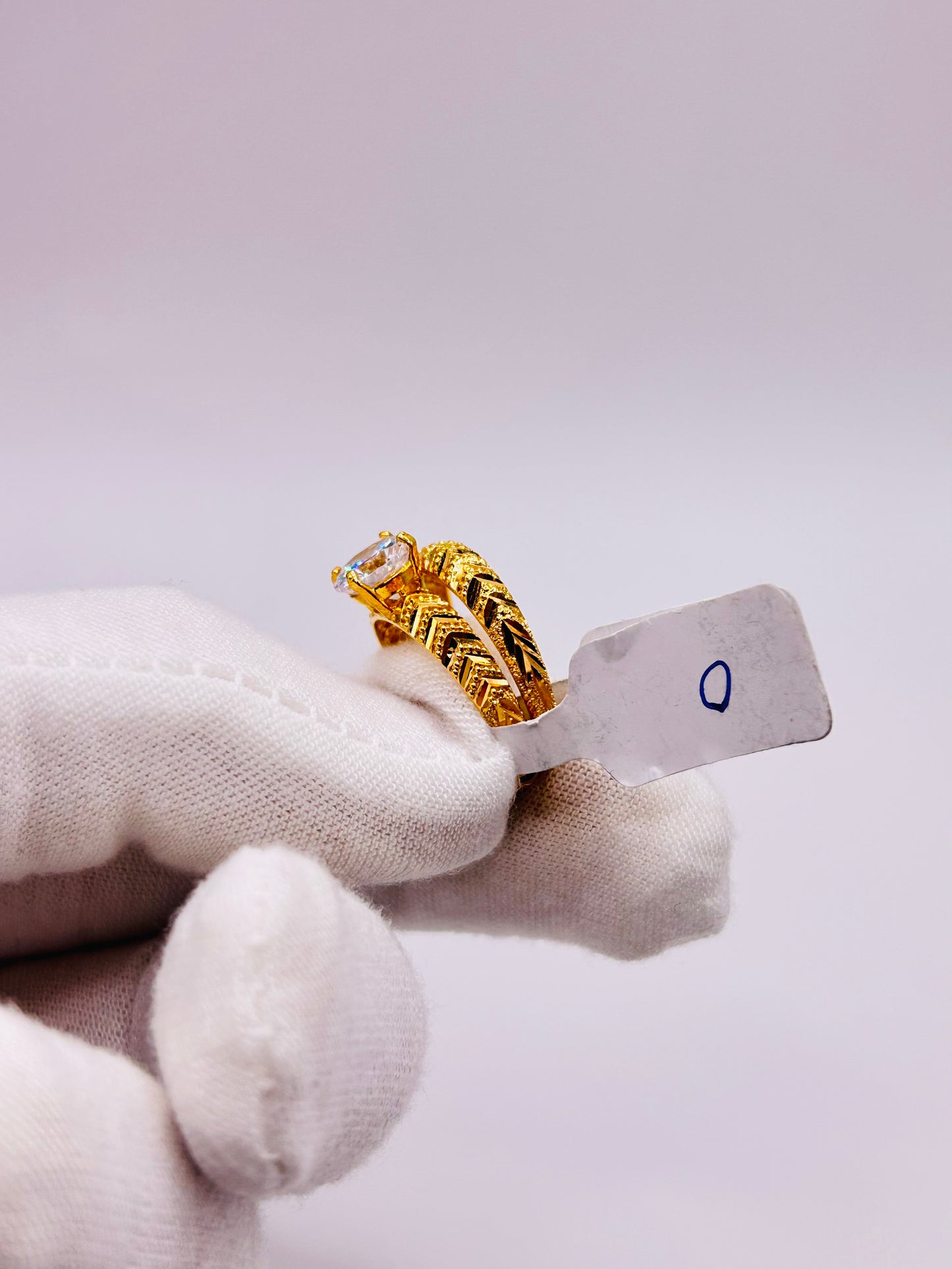 22ct Gold Ladies' Double Set Ring – 4.4g – Size O (Hallmarked)