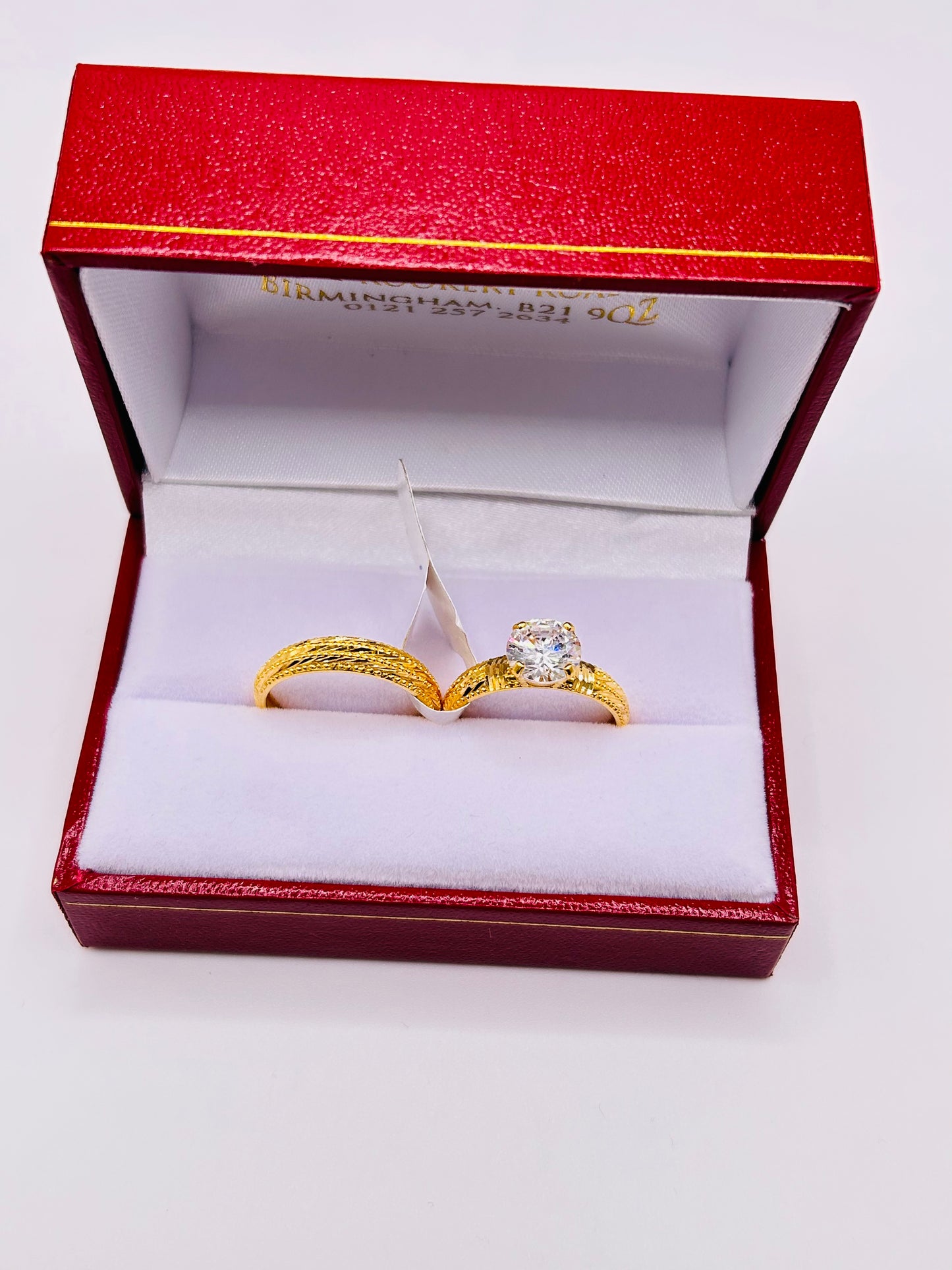 22ct Gold Ladies' Double Set Ring – 4.4g – Size N (Hallmarked)