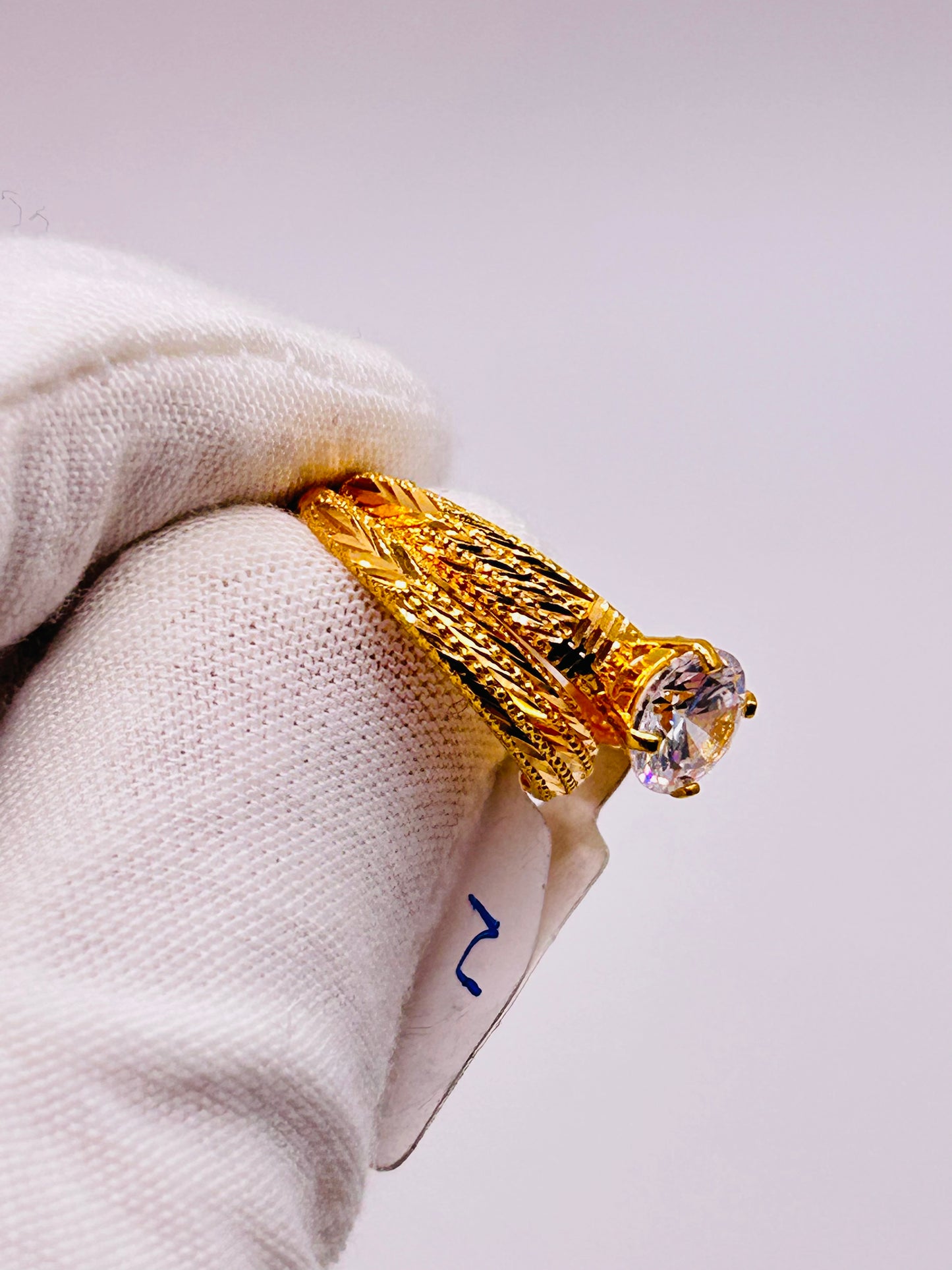 22ct Gold Ladies' Double Set Ring – 4.4g – Size N (Hallmarked)