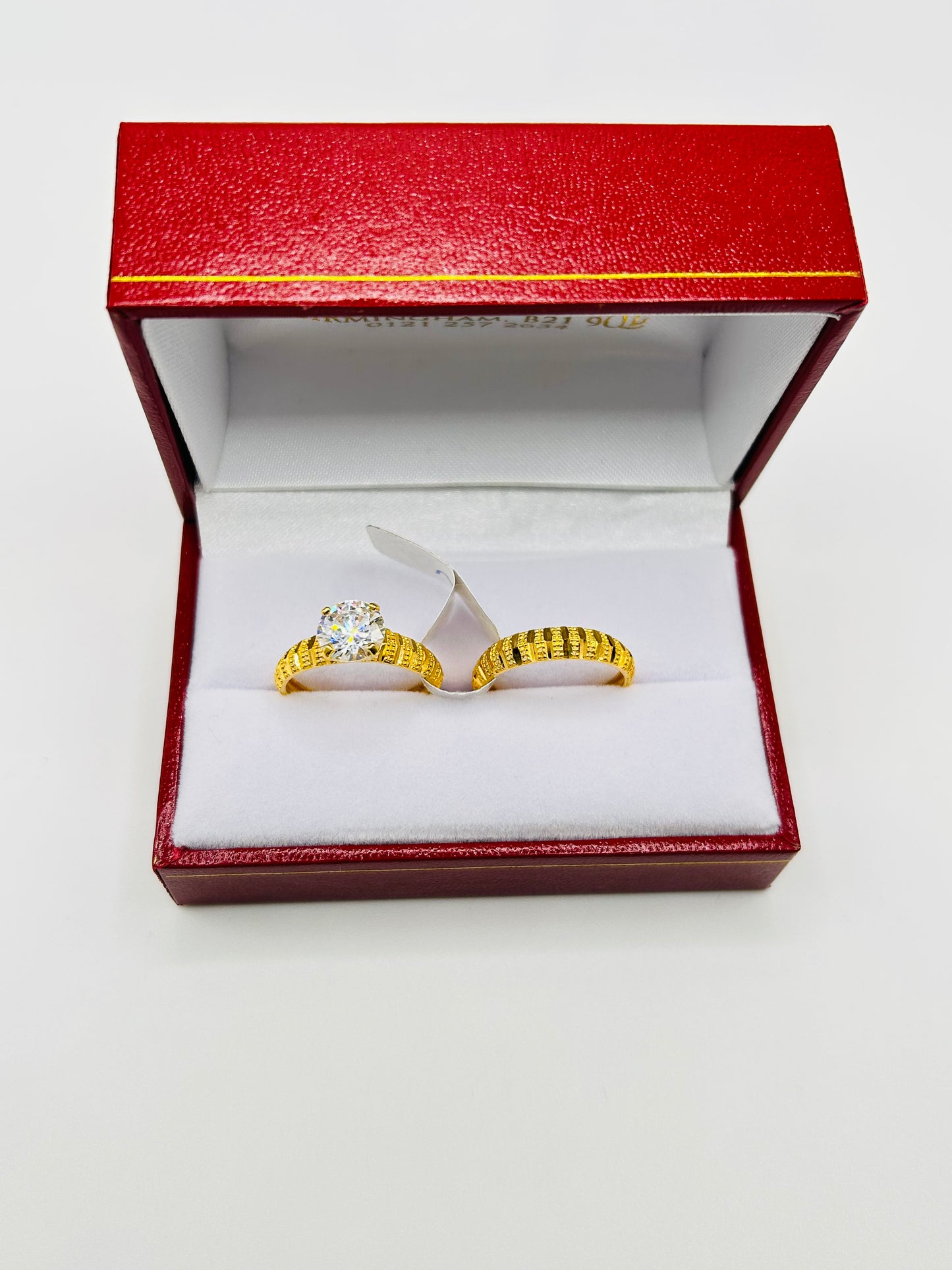 22ct Gold Ladies' Double Set Ring – 4.4g – Size N (Hallmarked)