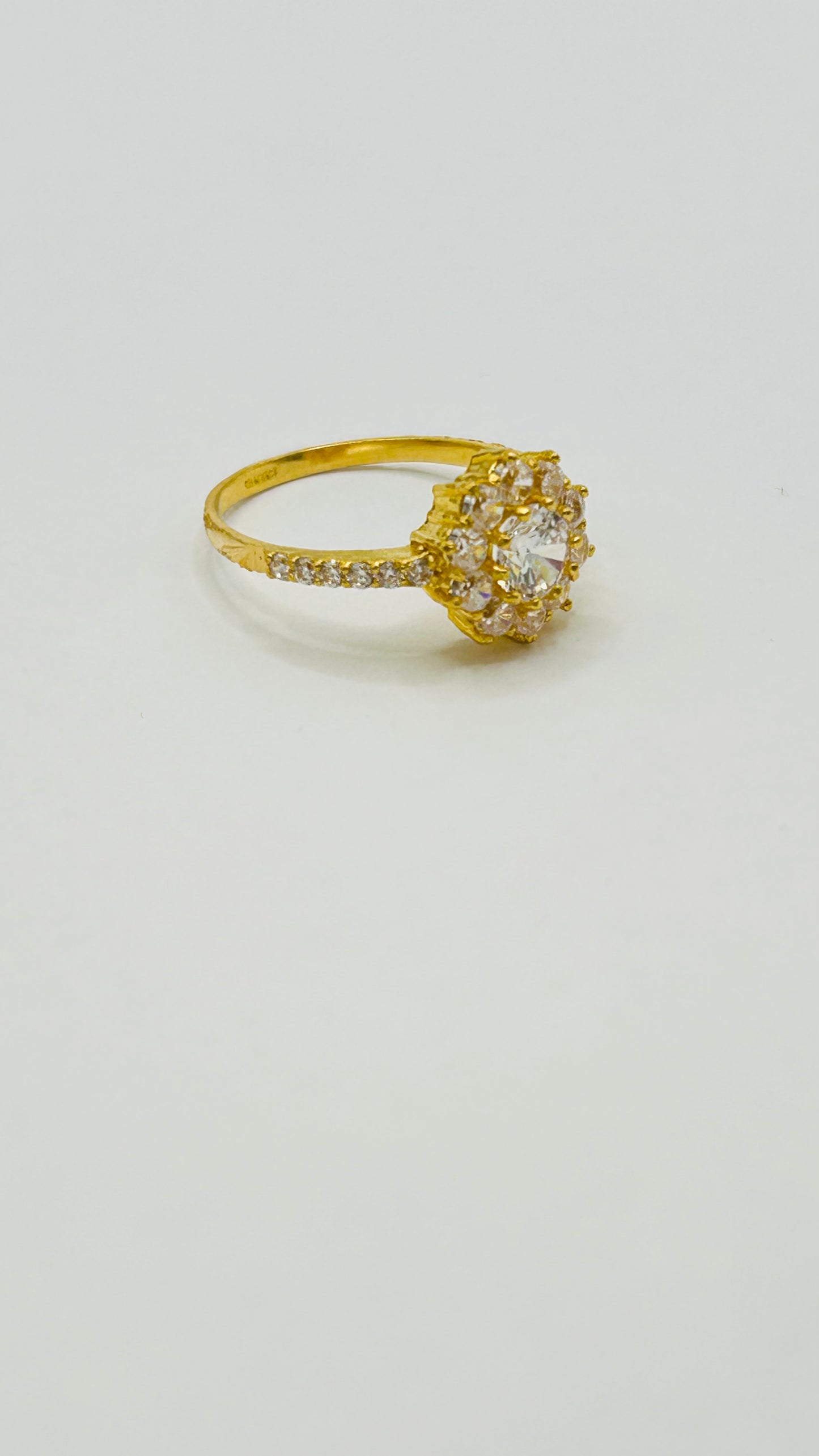 22ct Gold Ladies' Ring, 2.9g, Size N, Hallmarked