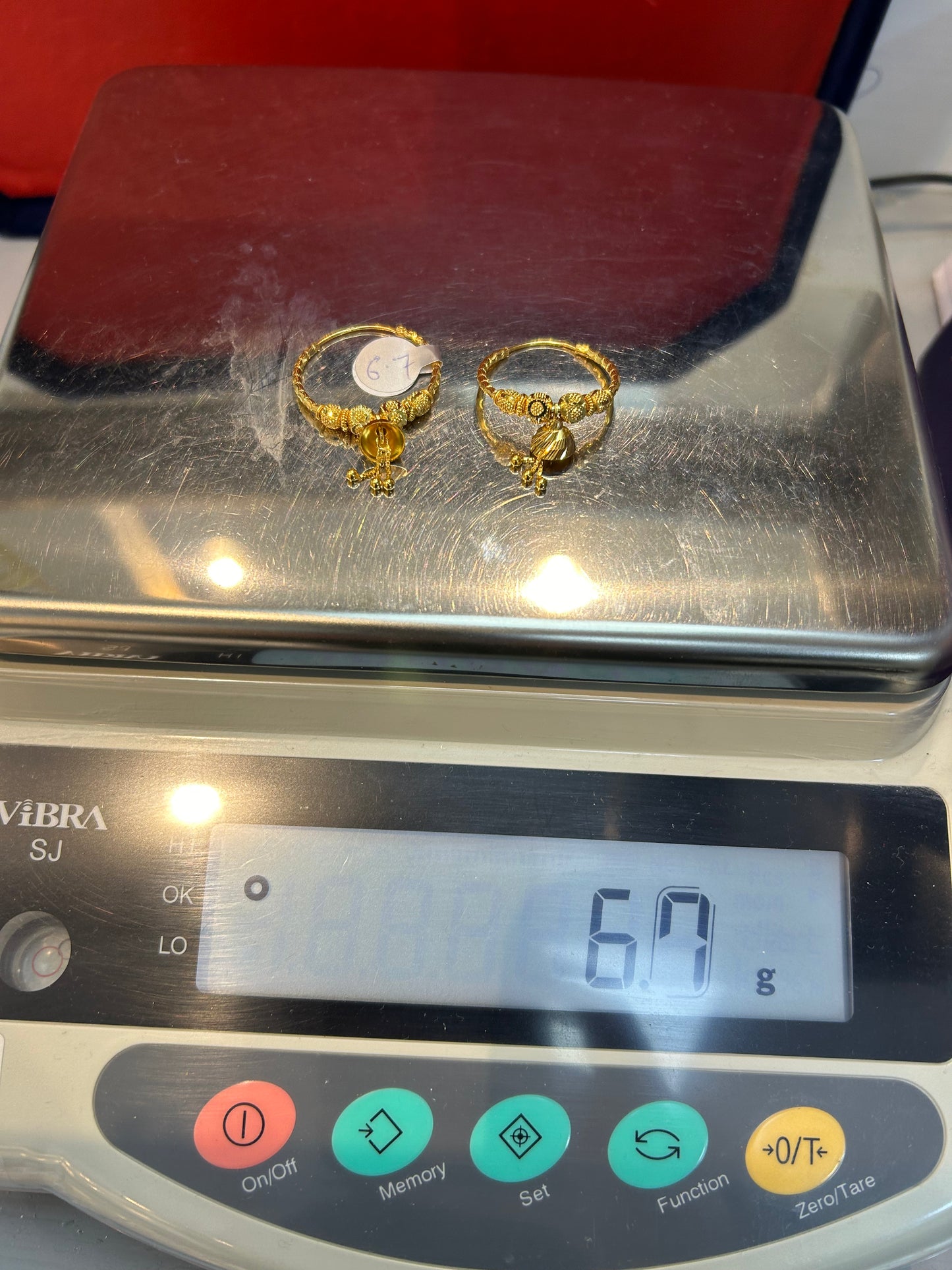 22ct Gold Earrings 6.7 grams Hallmarked