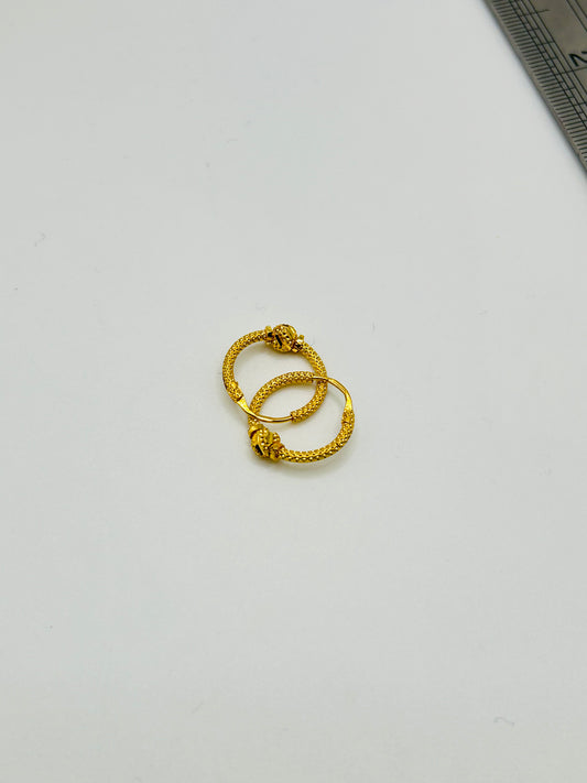 22ct Gold Earrings – 1.4g (Hallmarked)