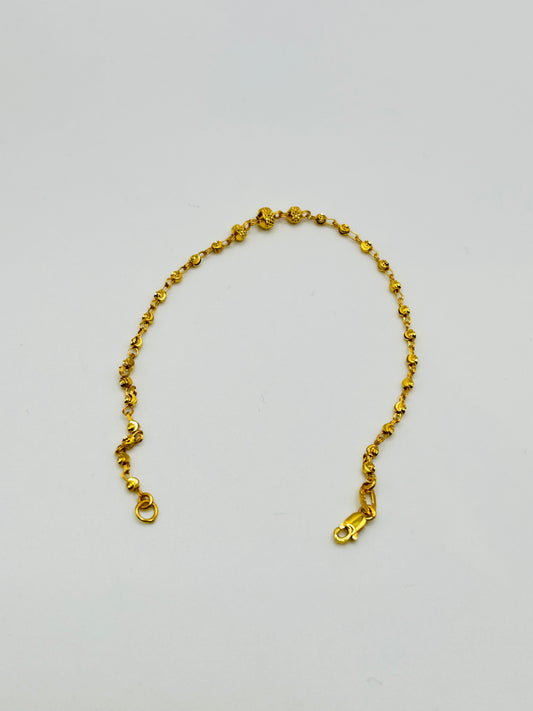 22ct Gold Bracelet – 2.7g – 7.5 Inch (Hallmarked)