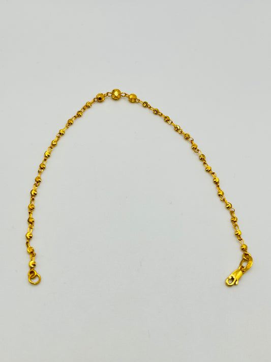 22ct Gold Bracelet – 2.7g – 7.5 Inch (Hallmarked)