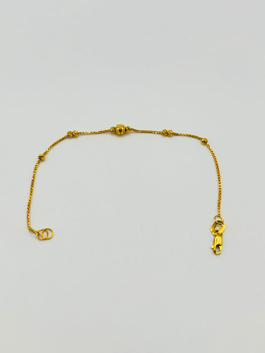 22ct Gold Bracelet – 1.7g – 6 Inch (Hallmarked)