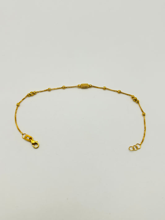 22ct Gold Bracelet – 2.5g – 7 Inch (Hallmarked)