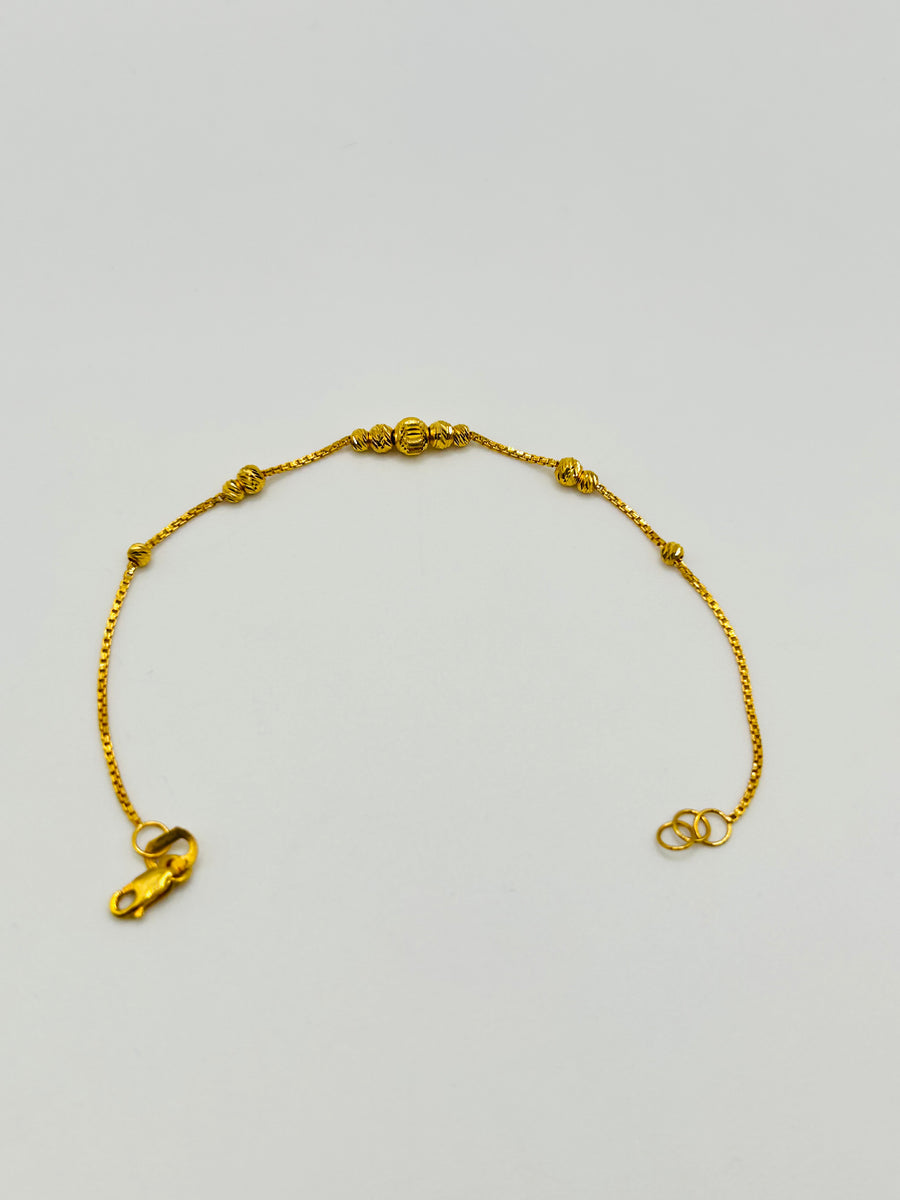 22ct Gold Bracelet – 1.9g – 6 Inch (Hallmarked)