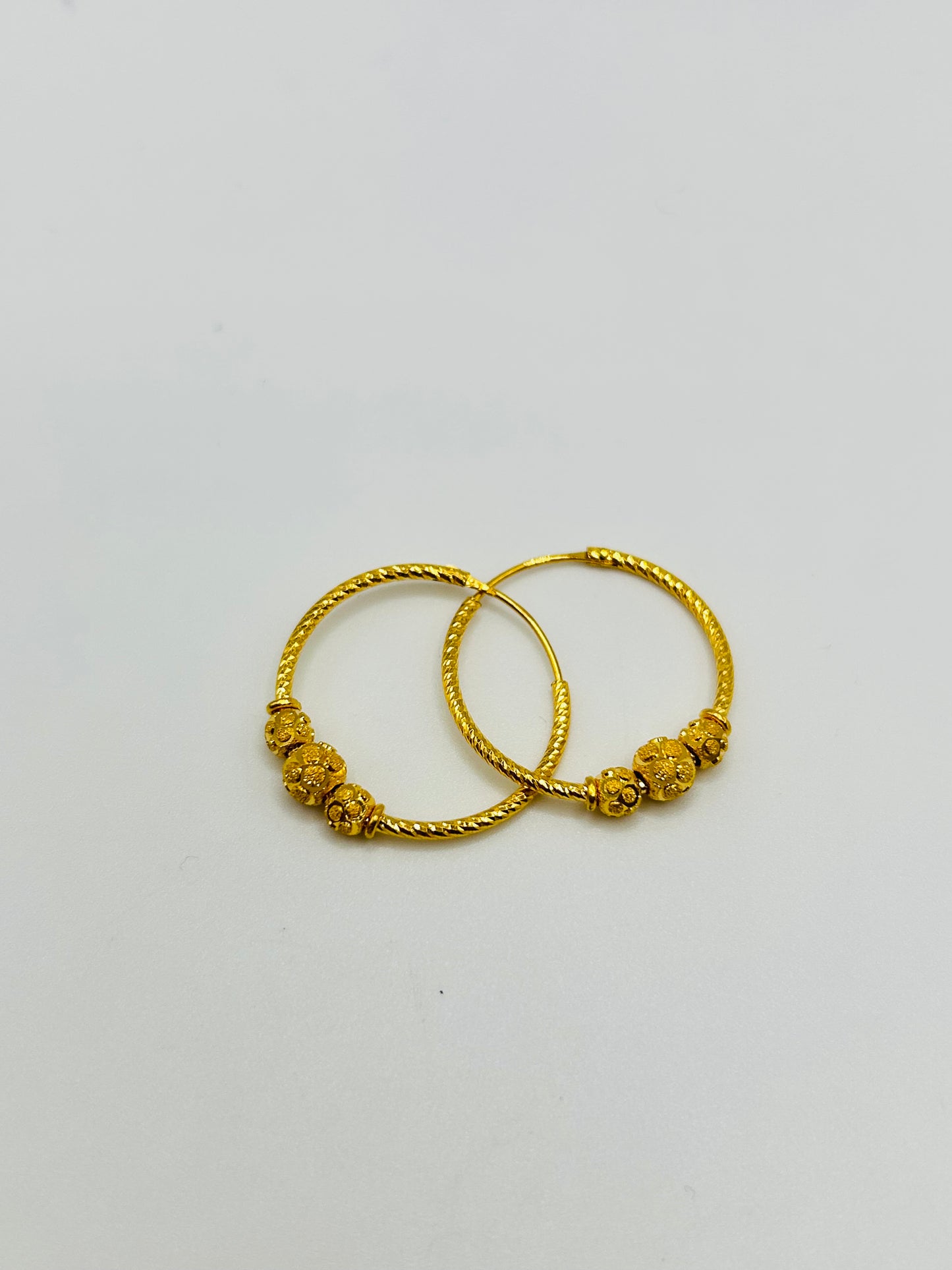 22ct Gold Earrings / Balia – 3.4g (Hallmarked)