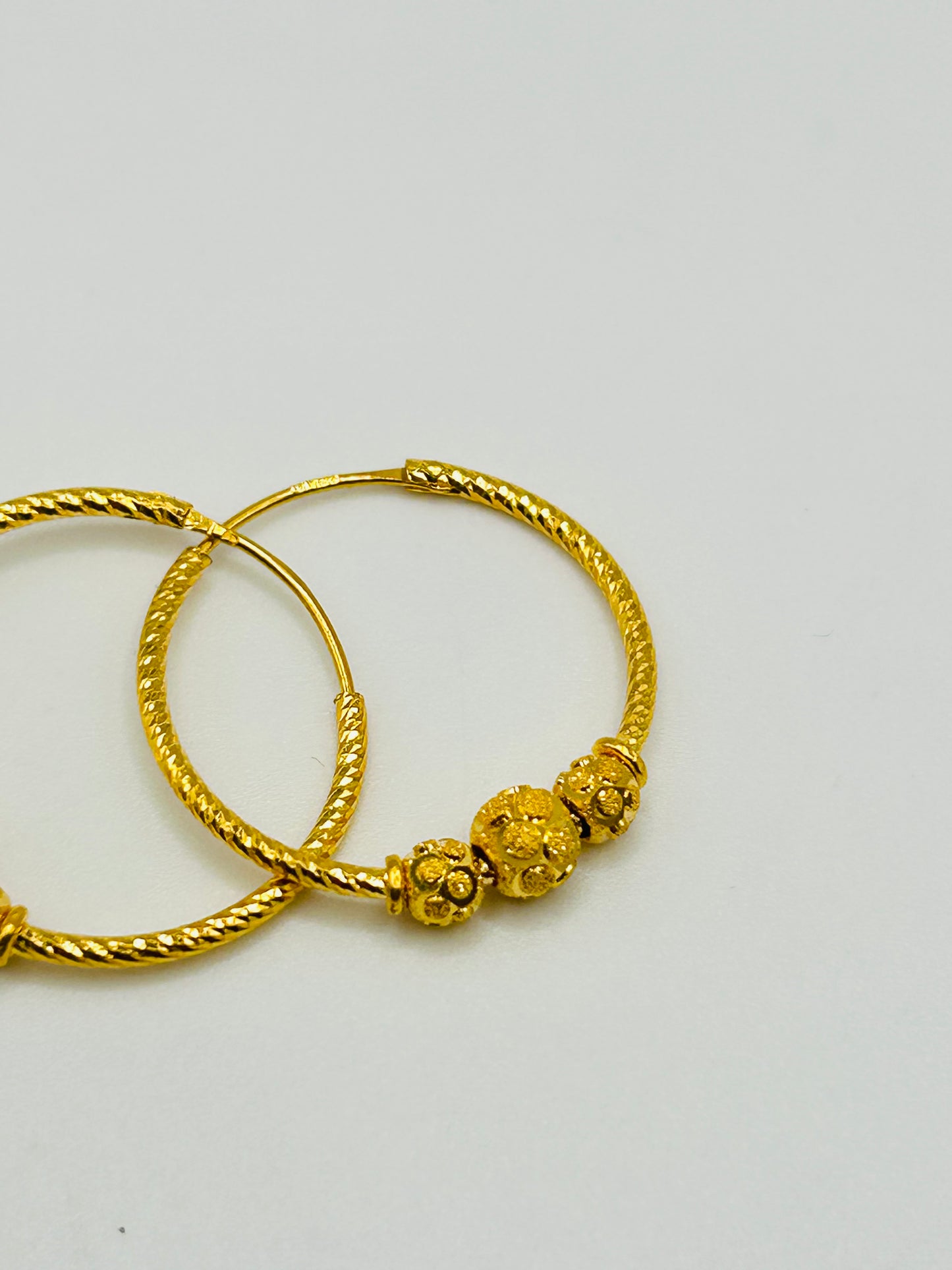 22ct Gold Earrings / Balia – 3.4g (Hallmarked)