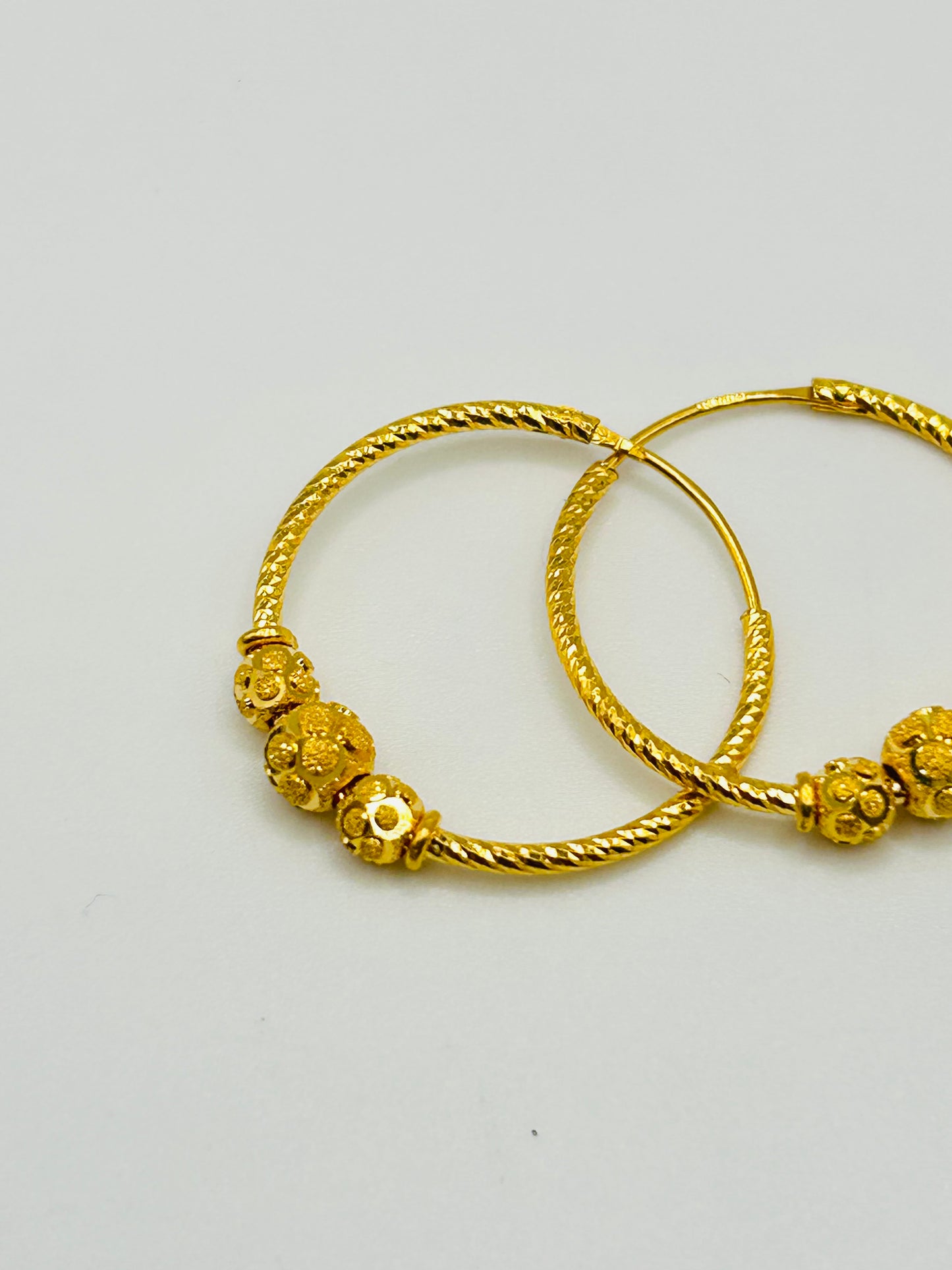 22ct Gold Earrings / Balia – 3.4g (Hallmarked)
