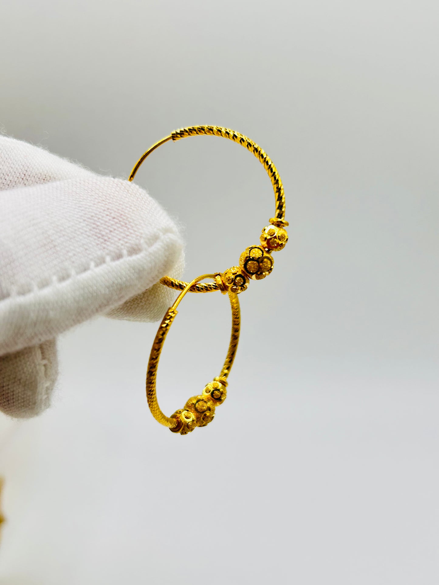 22ct Gold Earrings / Balia – 3.4g (Hallmarked)